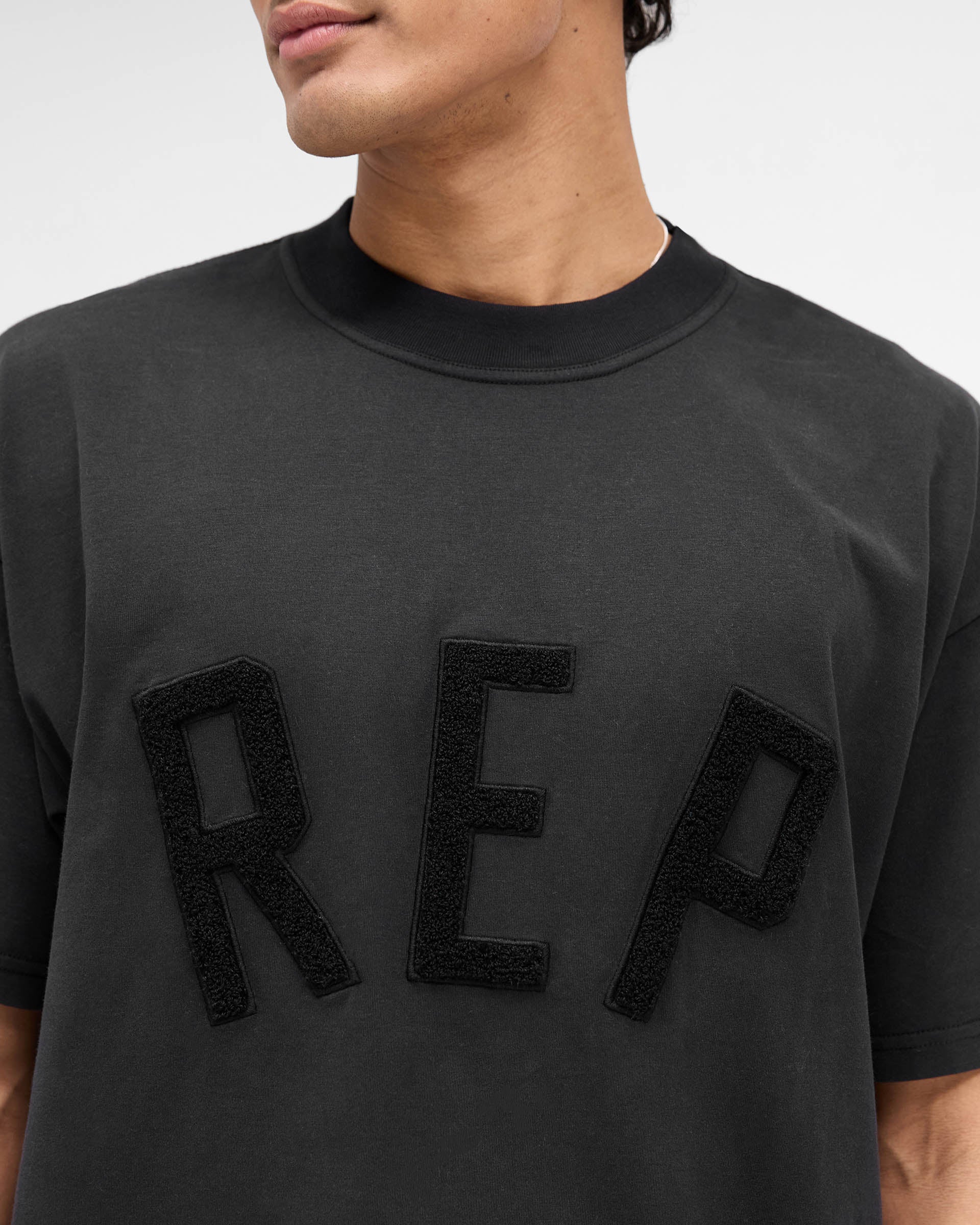 Rep Applique T-Shirt - Off Black - Image 5