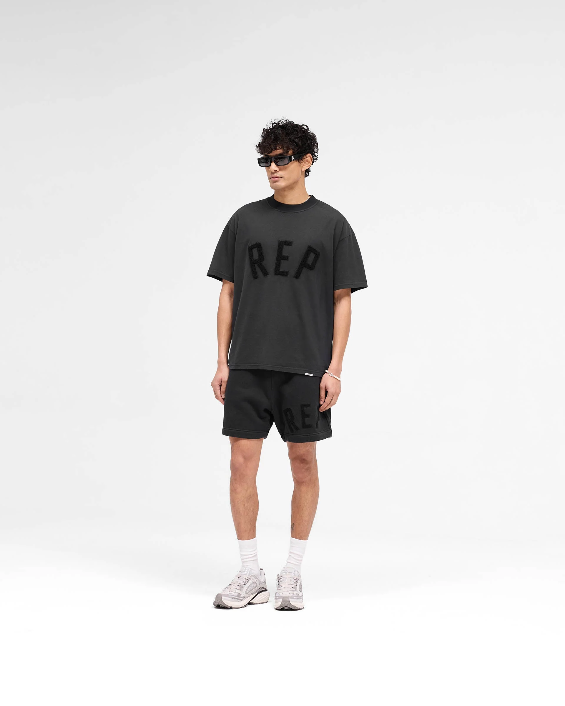 Rep Applique T-Shirt - Off Black - Image 8