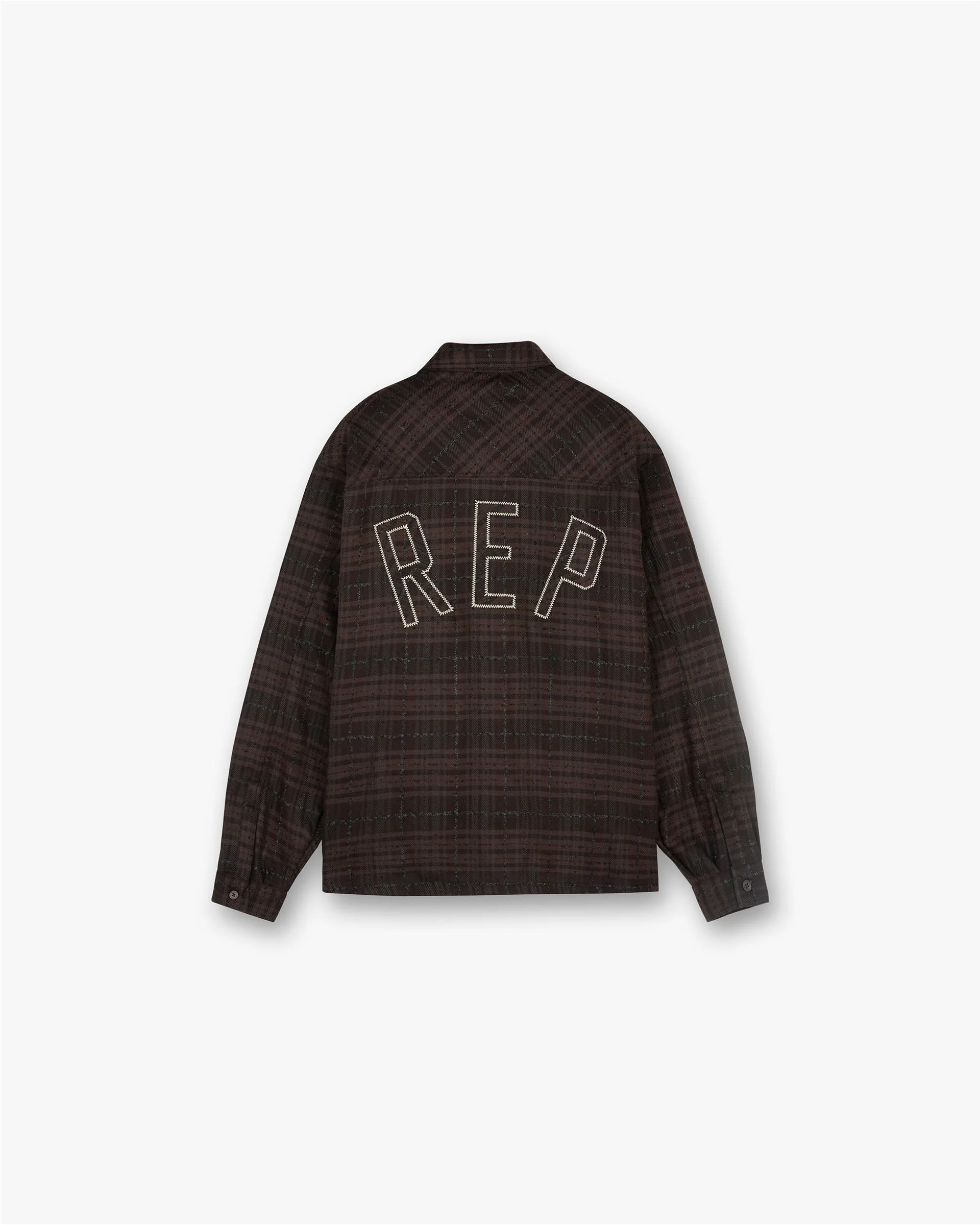 Rep Flannel Shirt - Coffee - Image 2