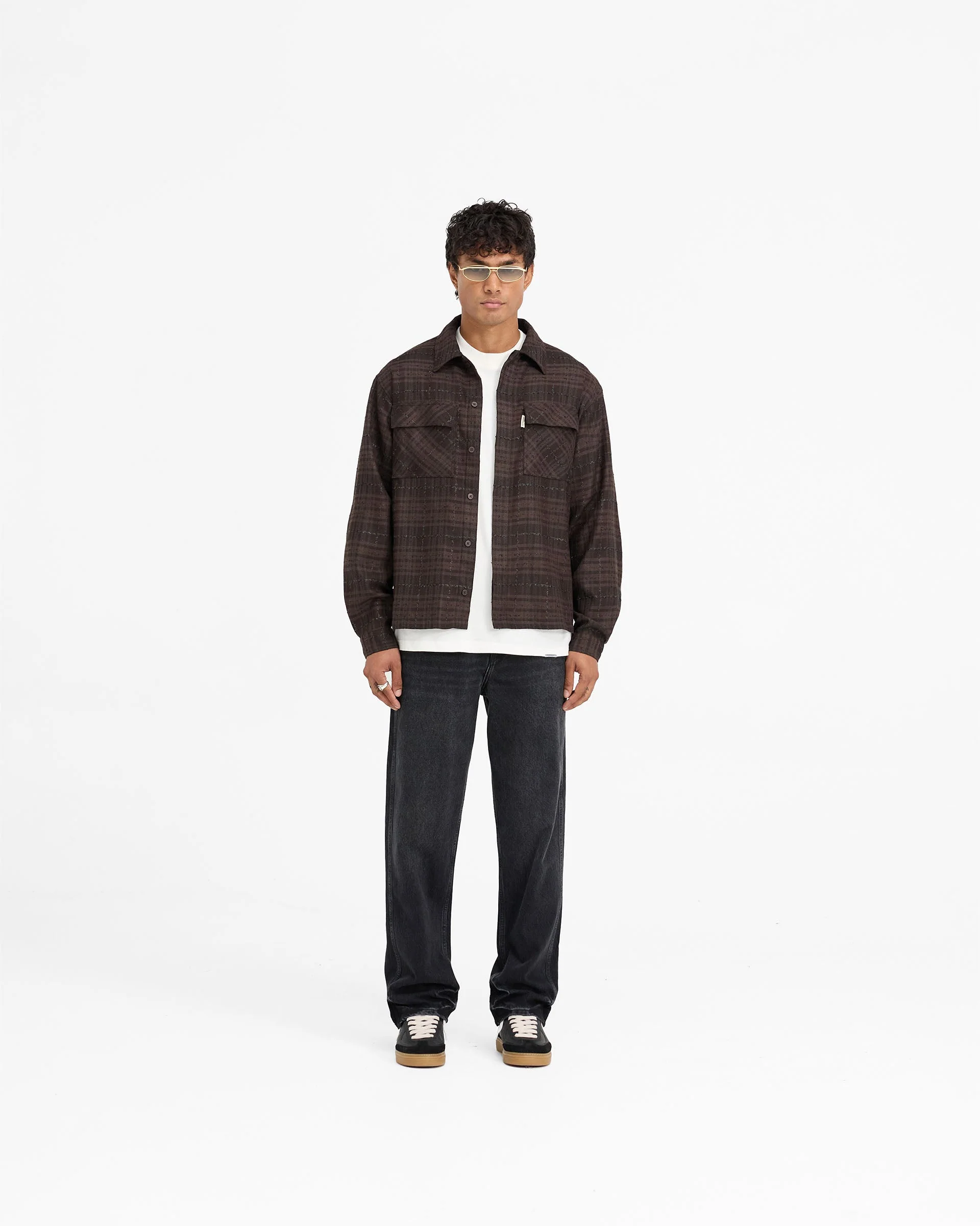 Rep Flannel Shirt - Coffee - Image 6
