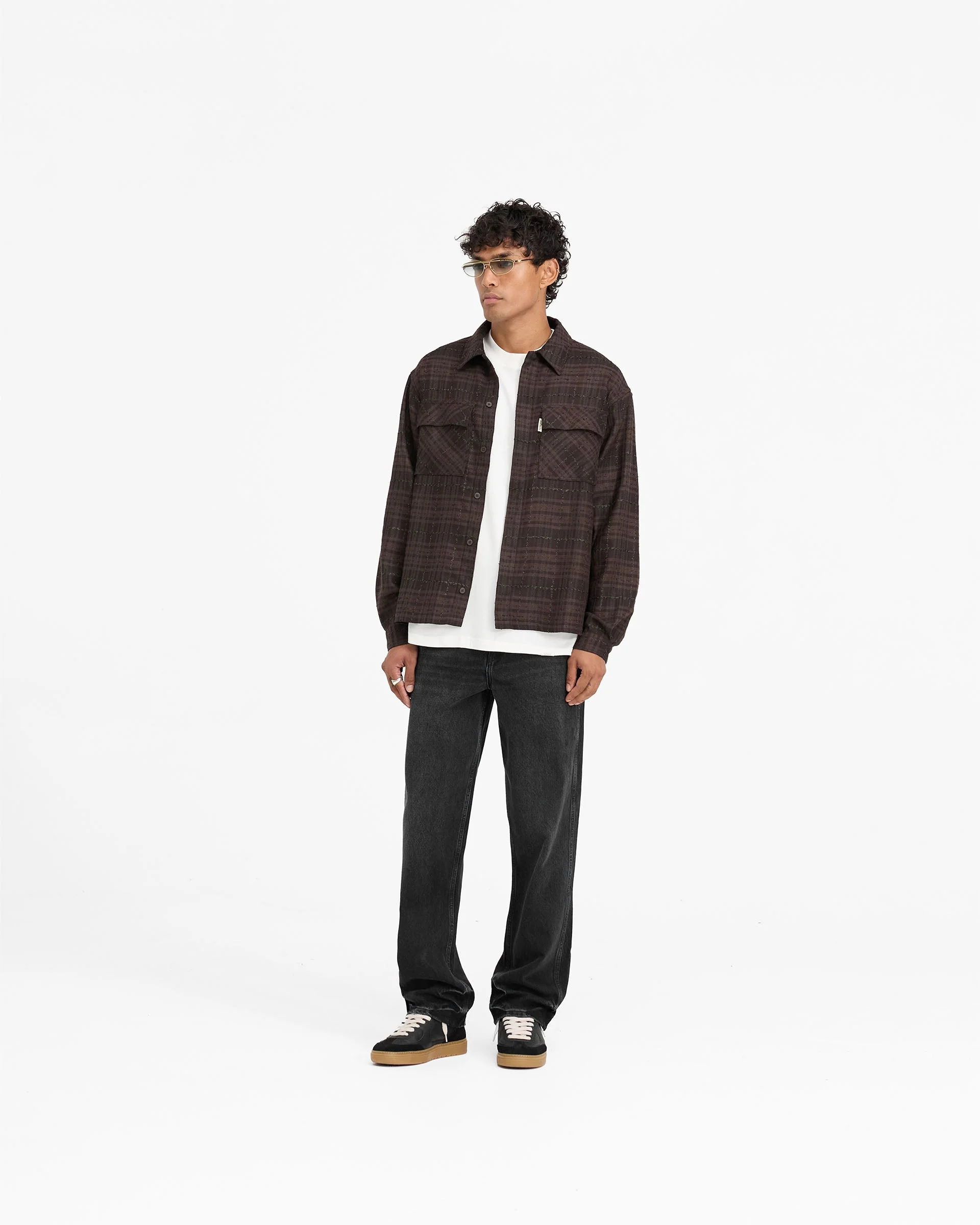 Rep Flannel Shirt - Coffee - Image 7