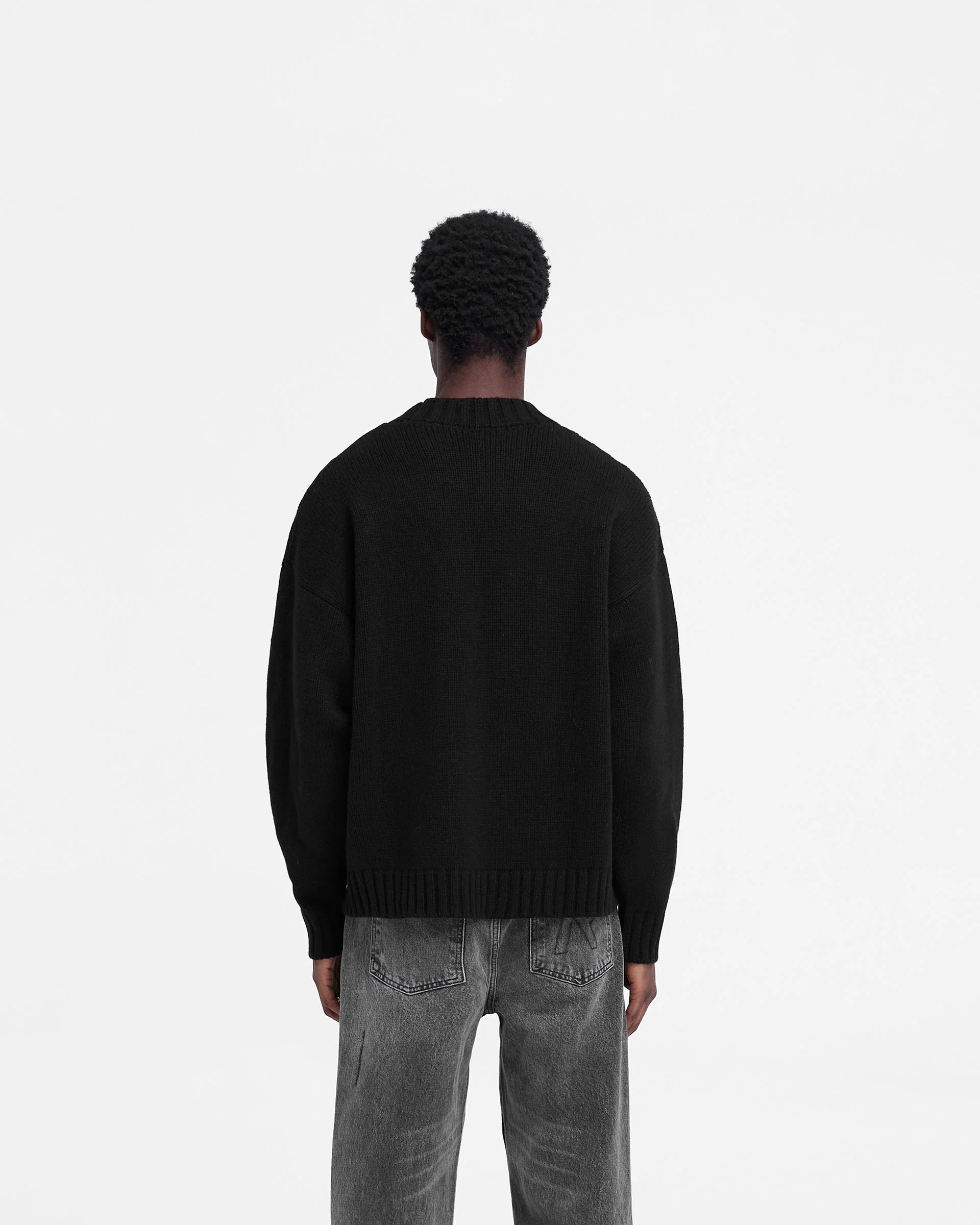 Rep Knit Jumper - Black - Image 4