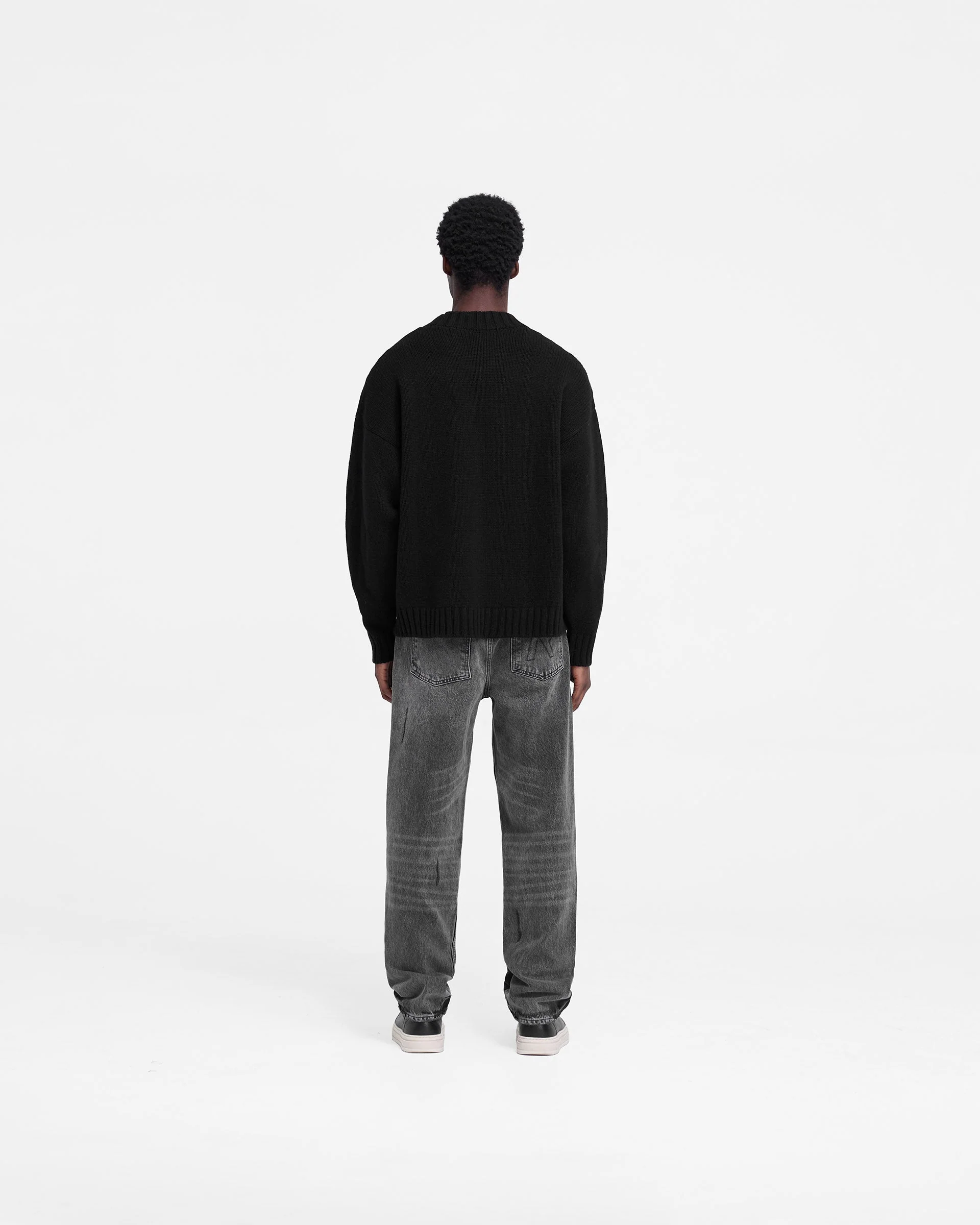 Rep Knit Jumper - Black - Image 7