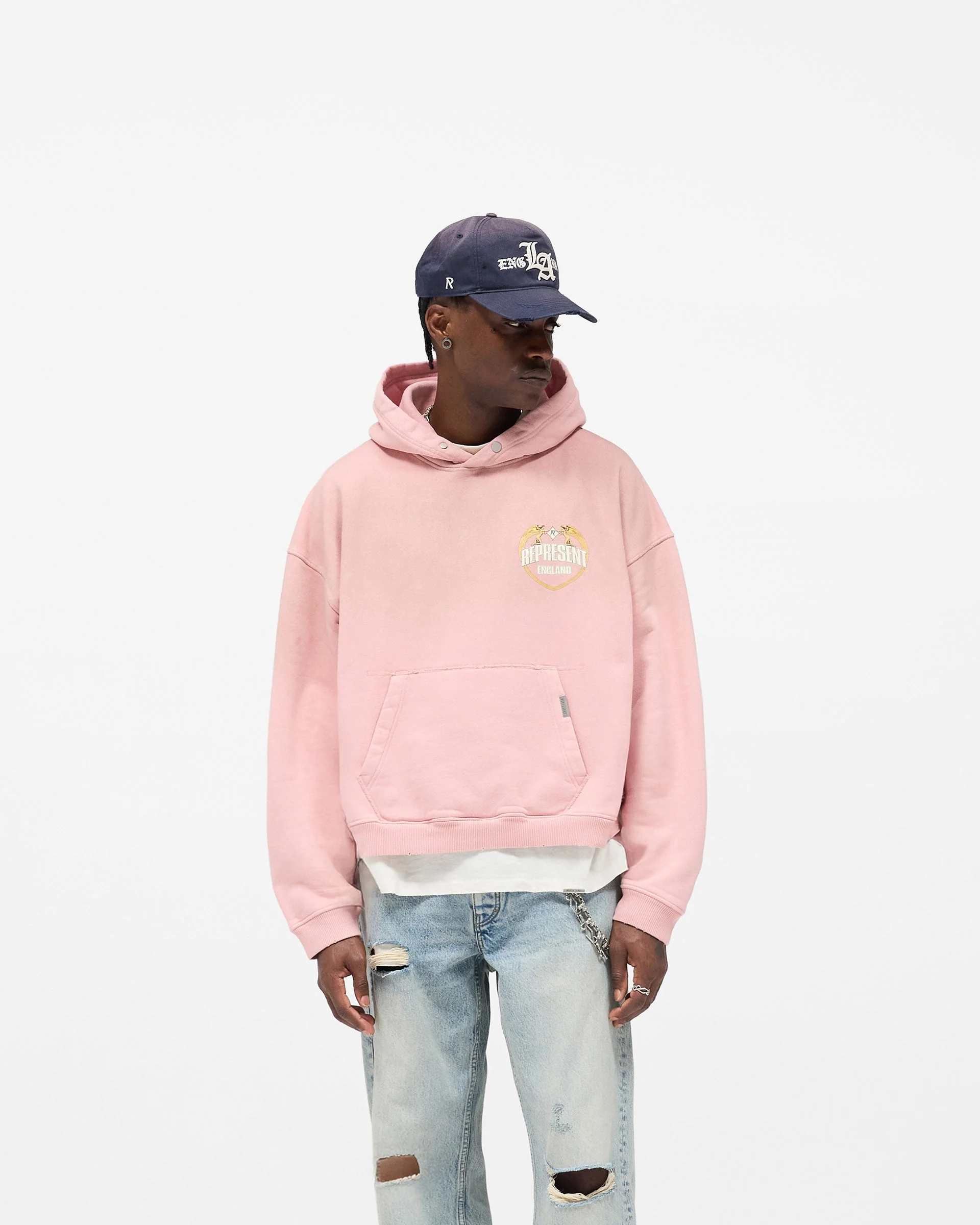 Represent Angel Border Hoodie - Quartz - Image 3