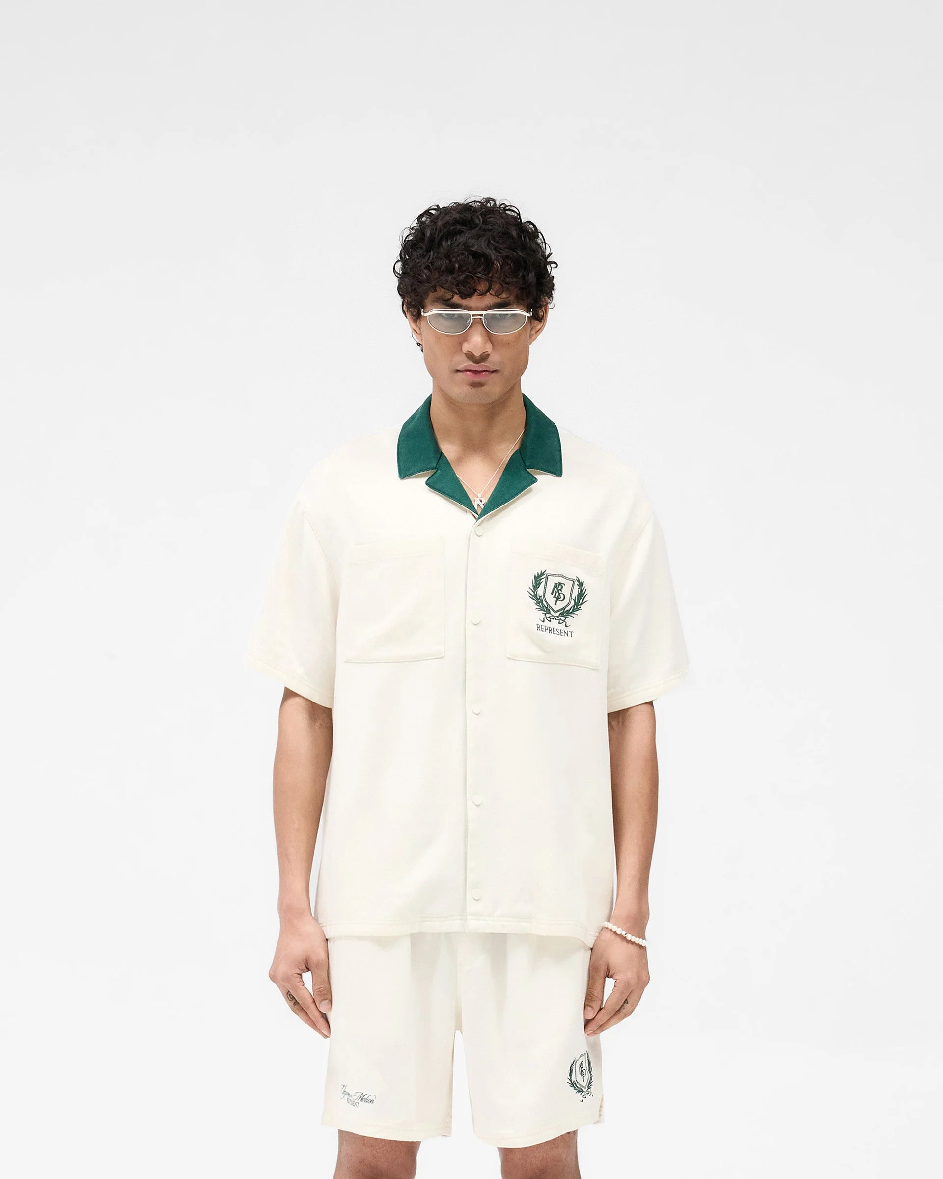 Represent Crest Shirt - Antique White - Image 3