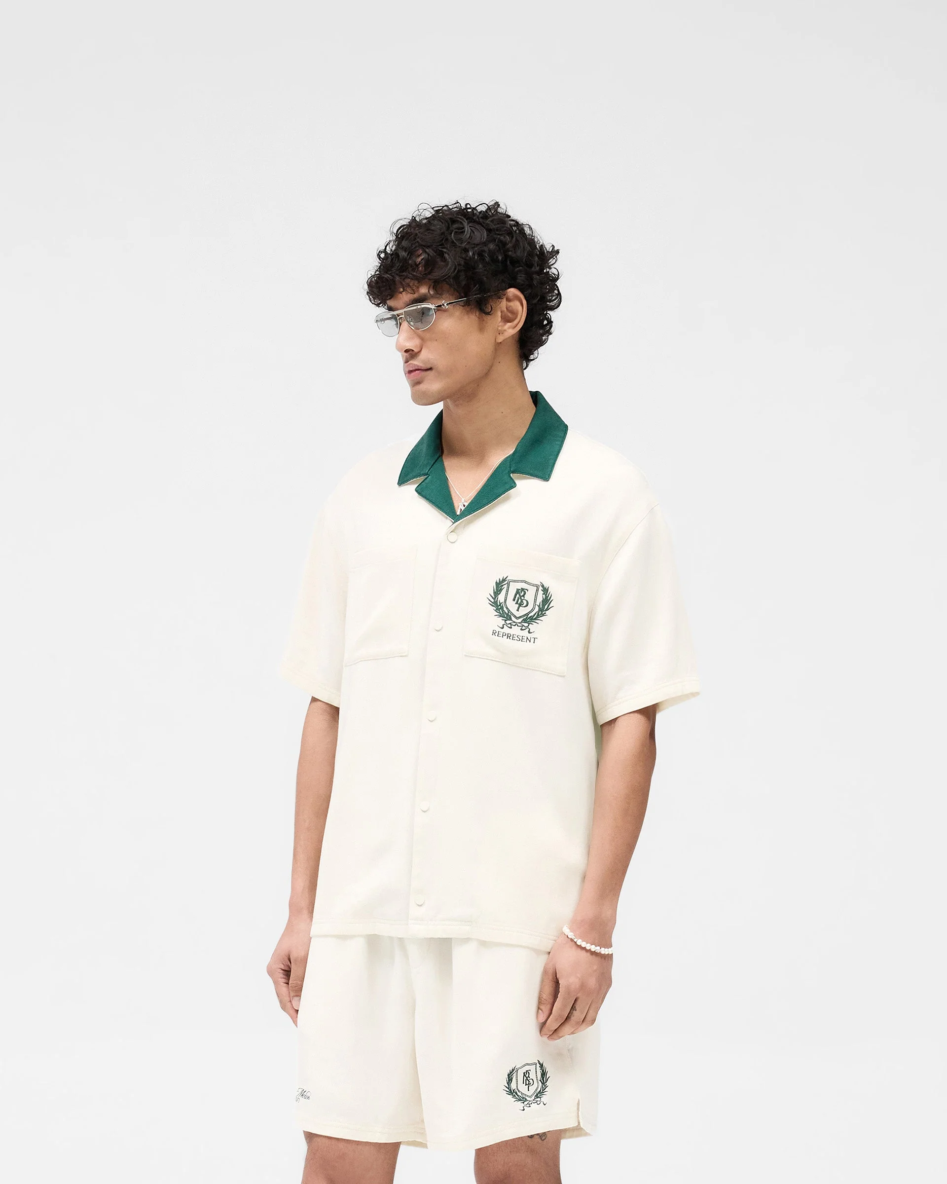 Represent Crest Shirt - Antique White - Image 4