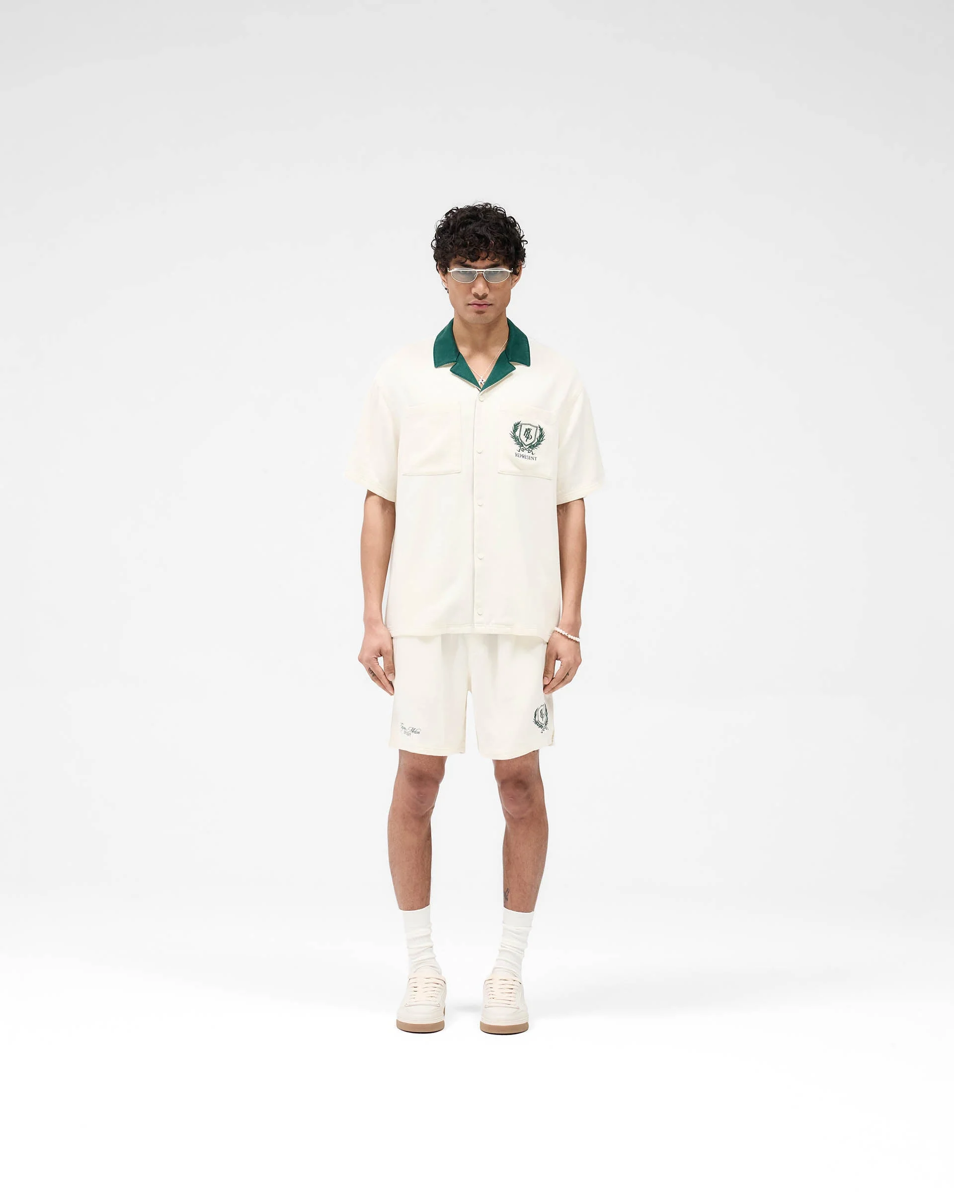 Represent Crest Shirt - Antique White - Image 6