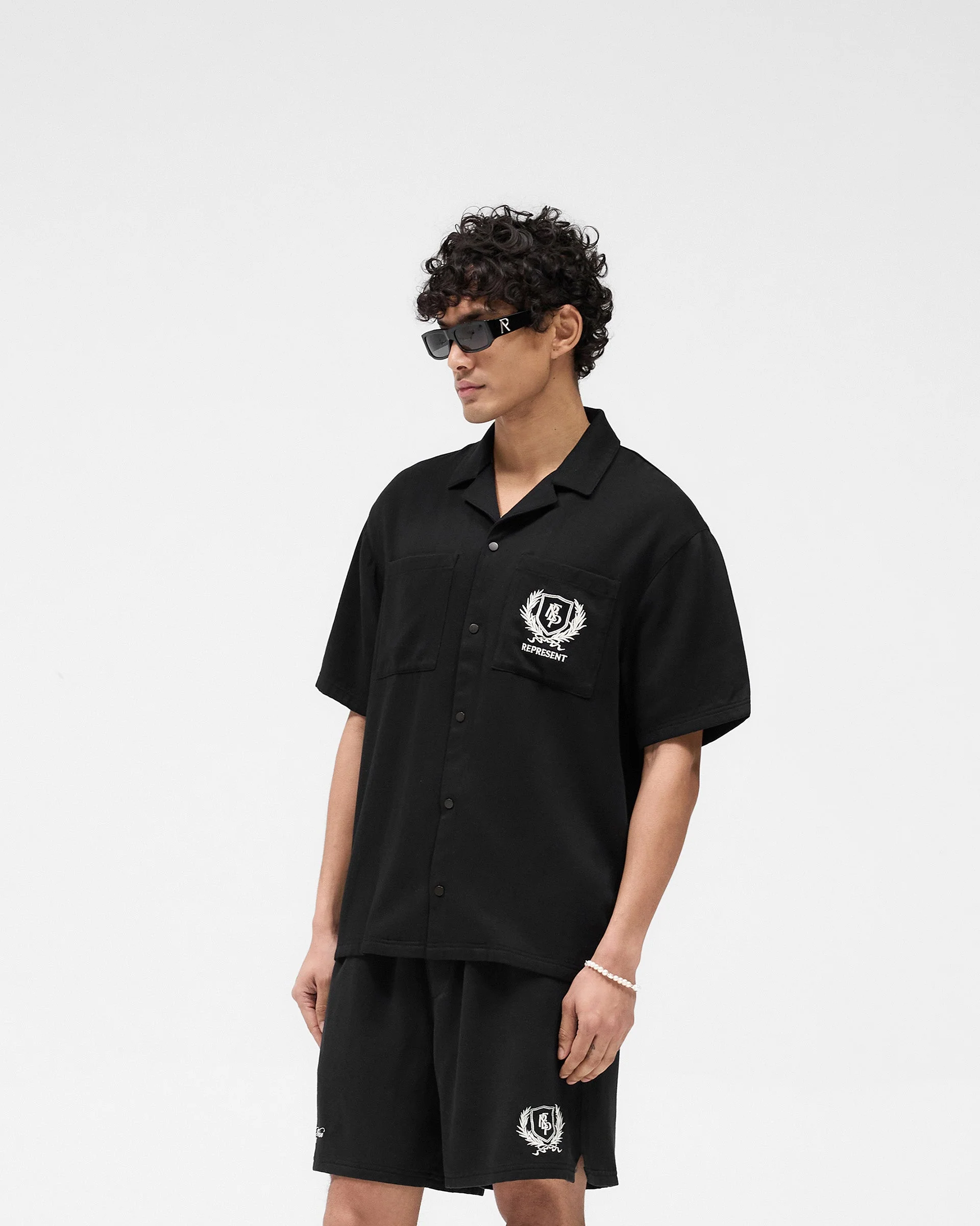 Represent Crest Shirt - Jet Black - Image 4