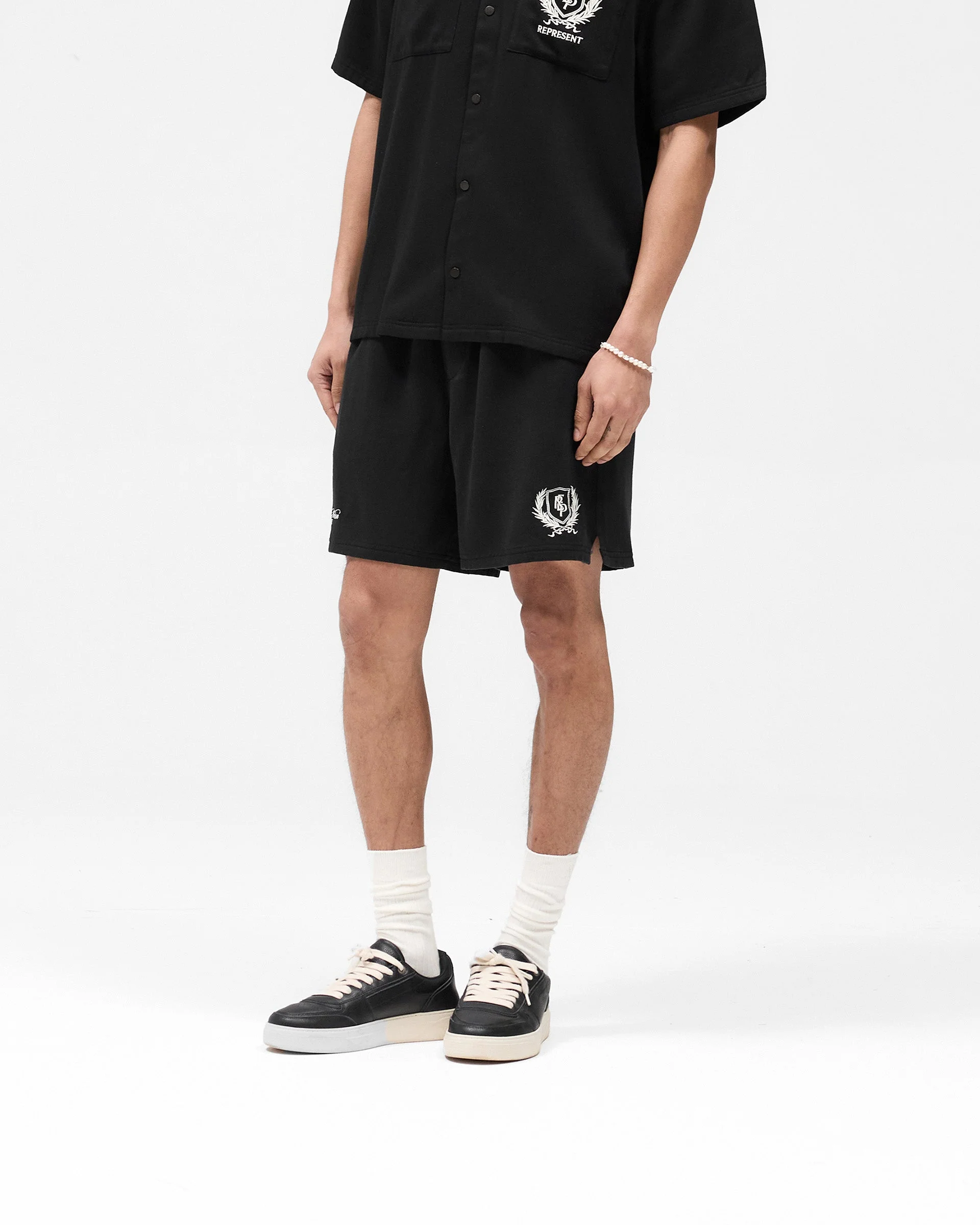Represent Crest Short - Jet Black - Image 2
