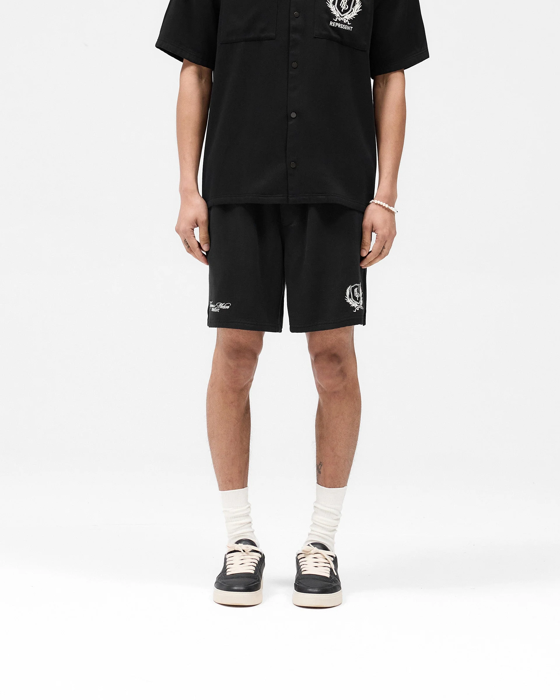 Represent Crest Short - Jet Black - Image 3