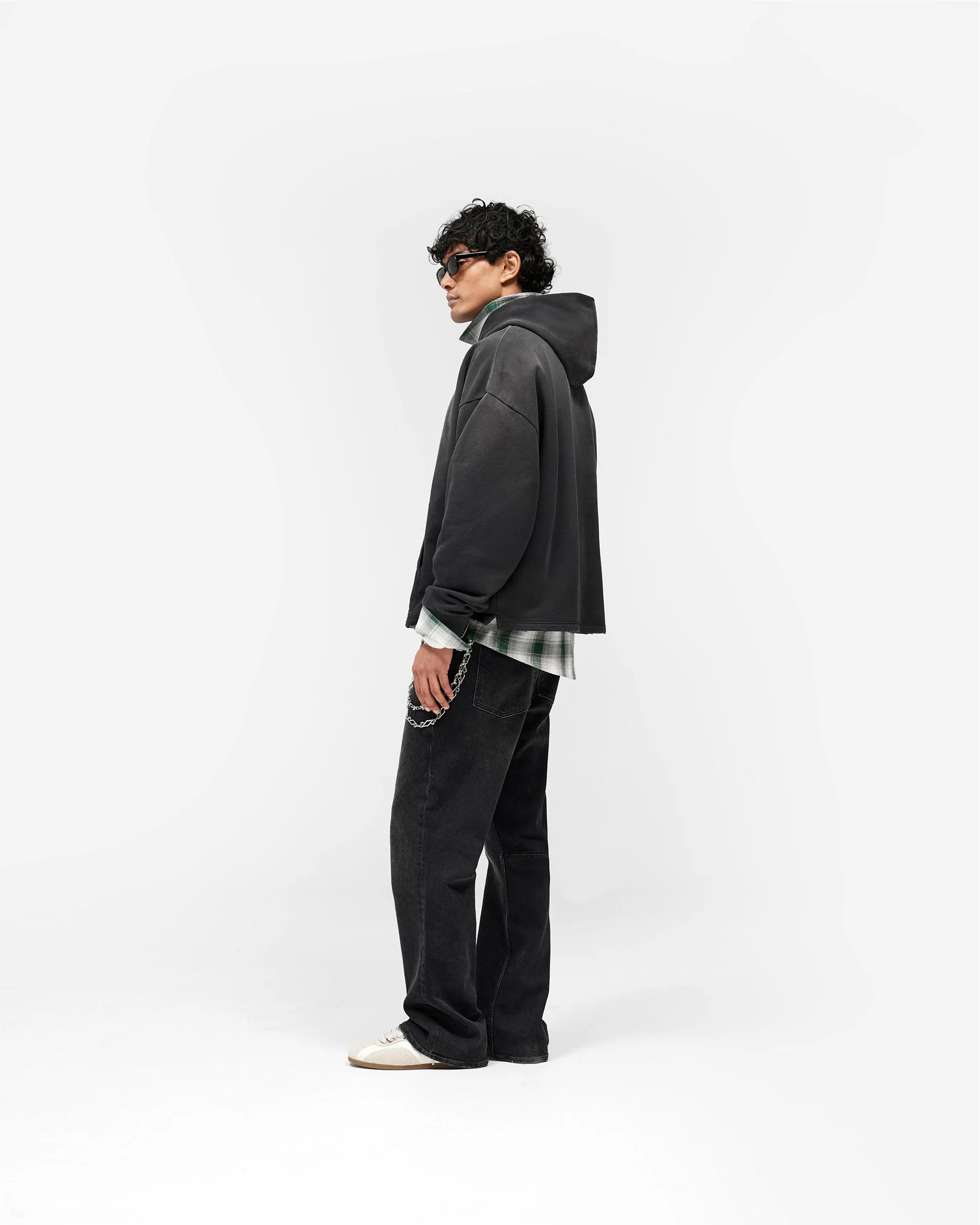 Represent Embellished Hoodie - Stained Black - Image 10