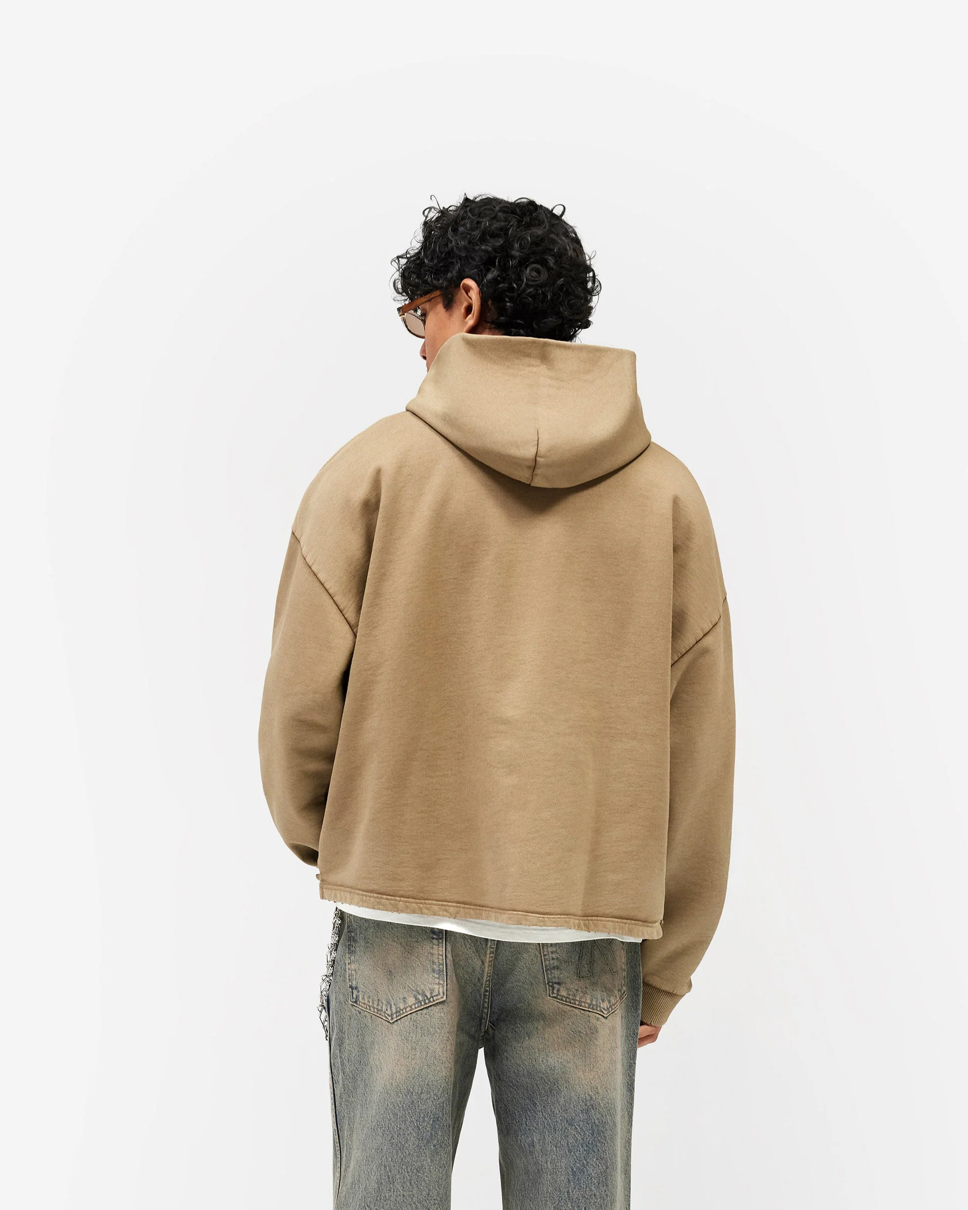 Represent Embellished Hoodie - Vintage Khaki - Image 5