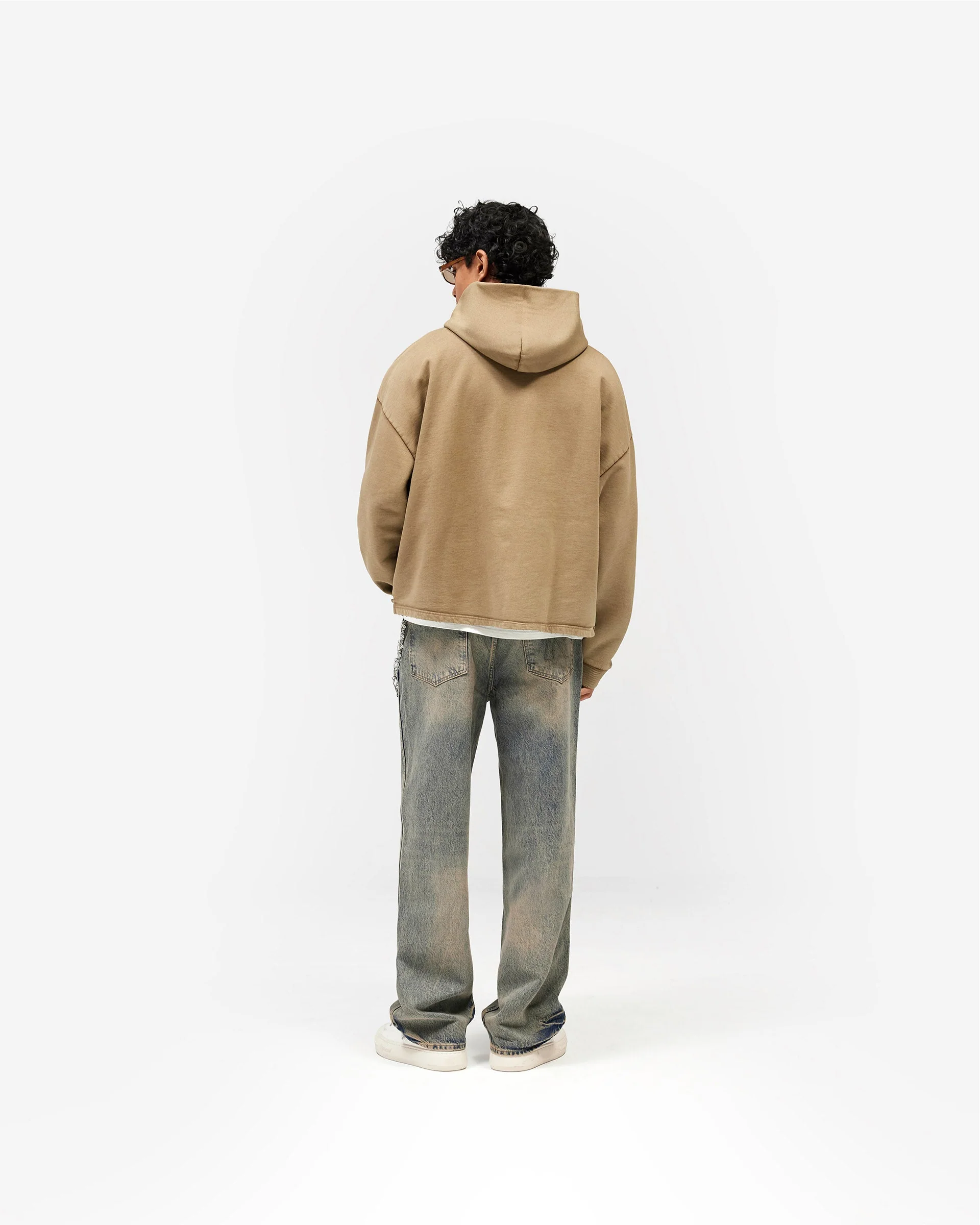 Represent Embellished Hoodie - Vintage Khaki - Image 9