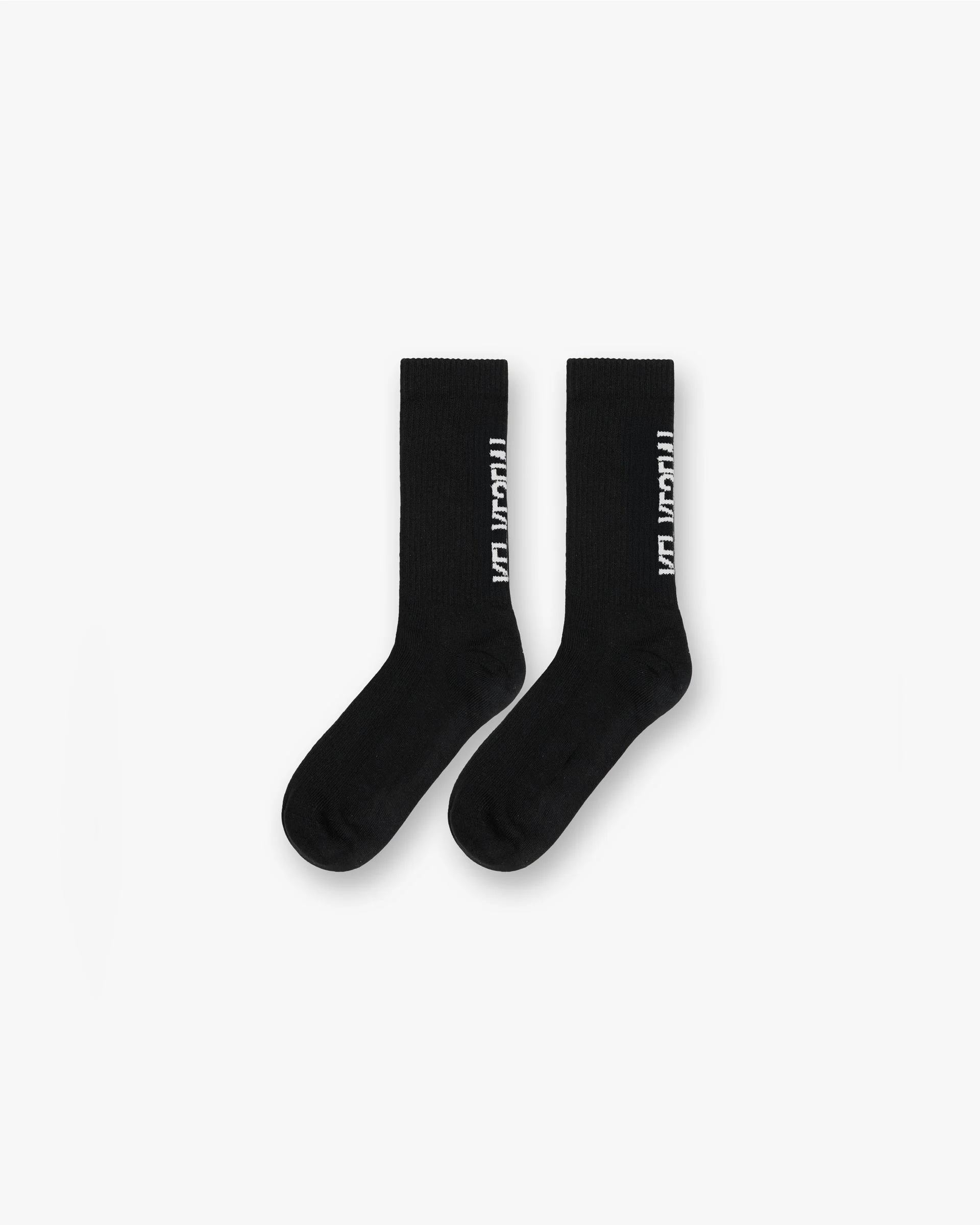 Represent Logo Socks - Jet Black - Image 2