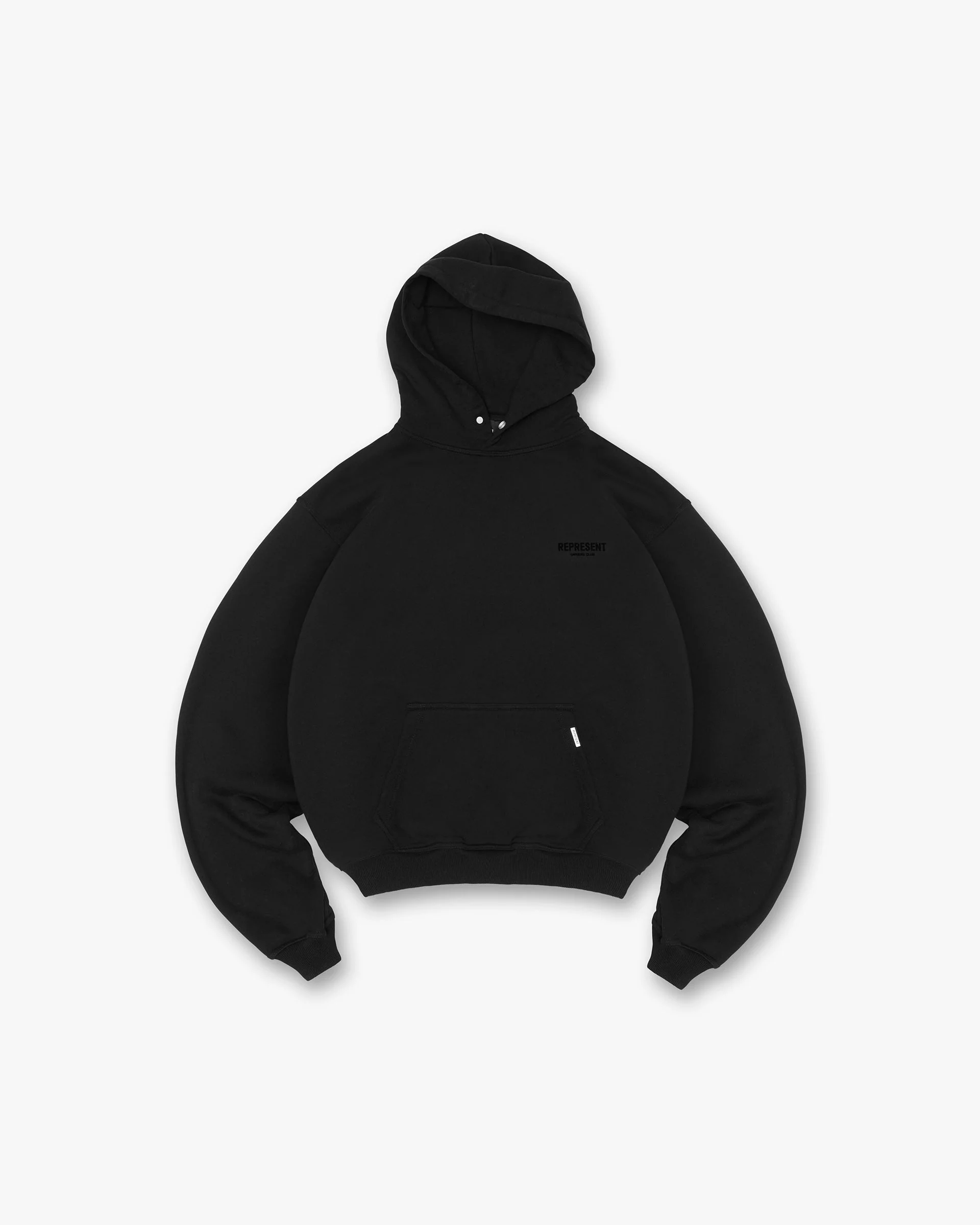 Represent Owners Club Flocked Hoodie - Black - Image 2