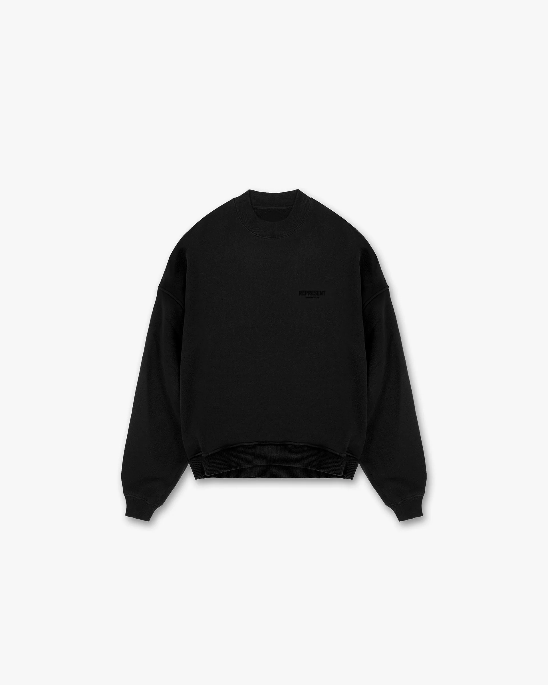Represent Owners Club Flocked Sweater - Black - Image 2