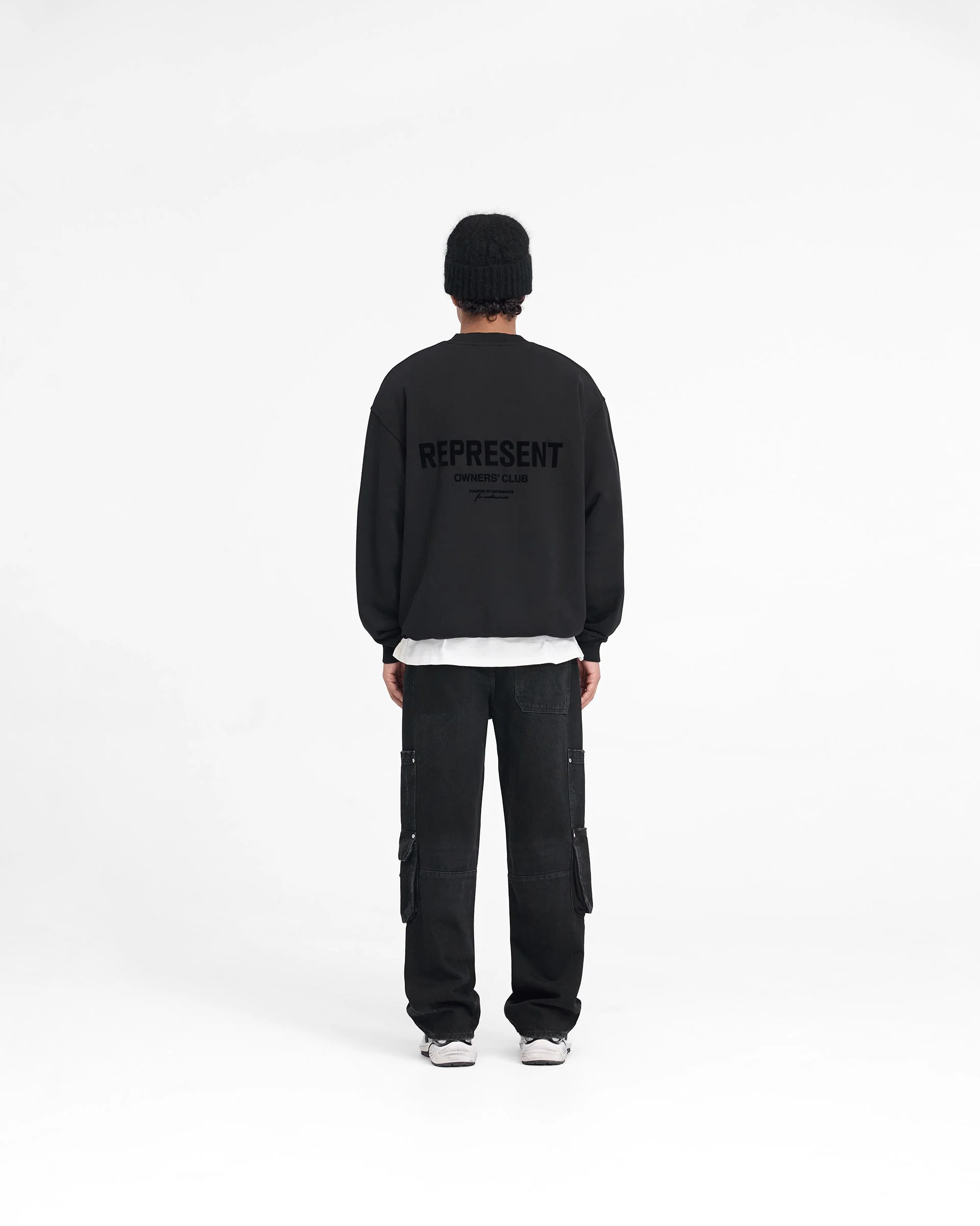 Represent Owners Club Flocked Sweater - Black - Image 8