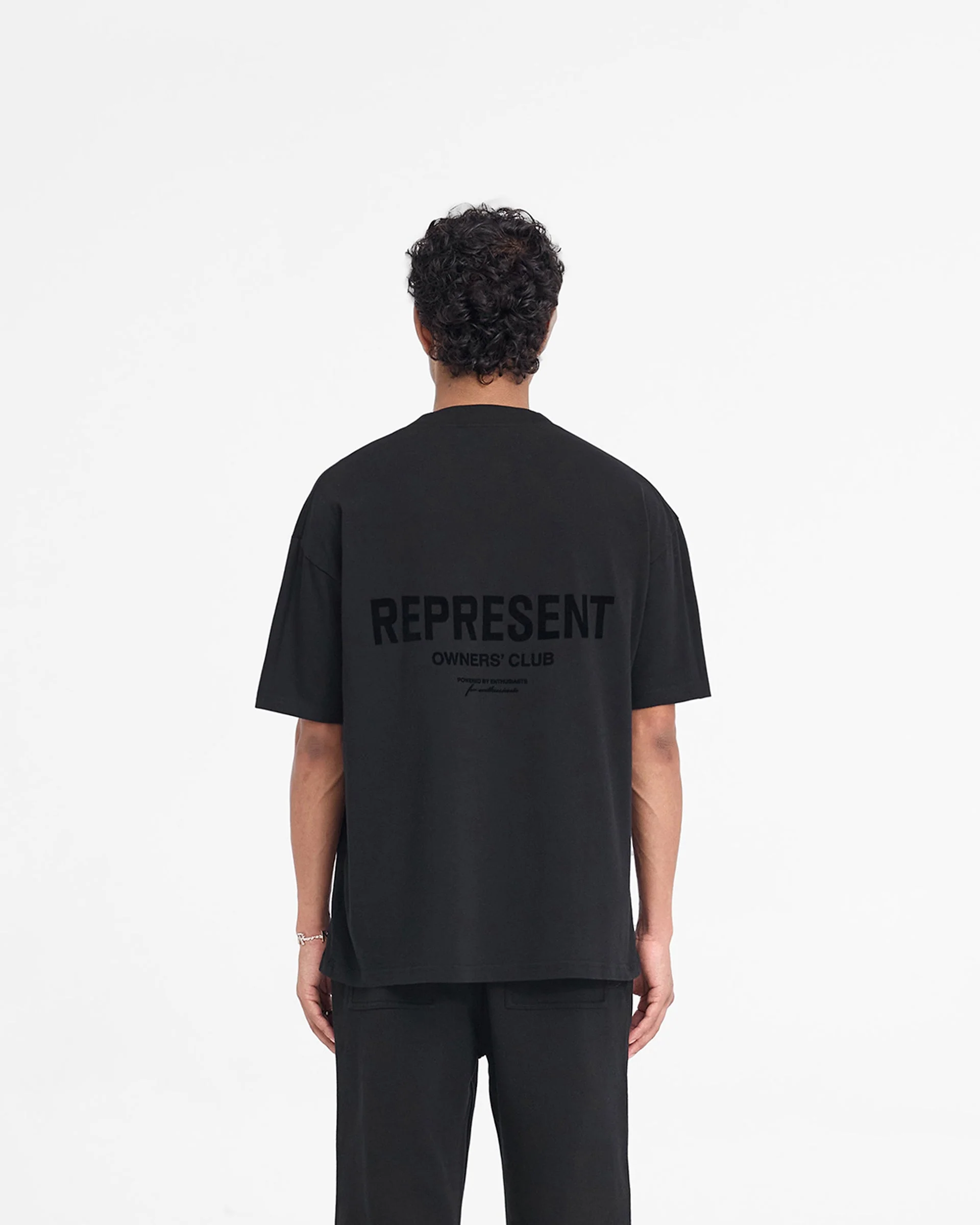 Represent Owners Club Flocked T-Shirt - Black - Image 5