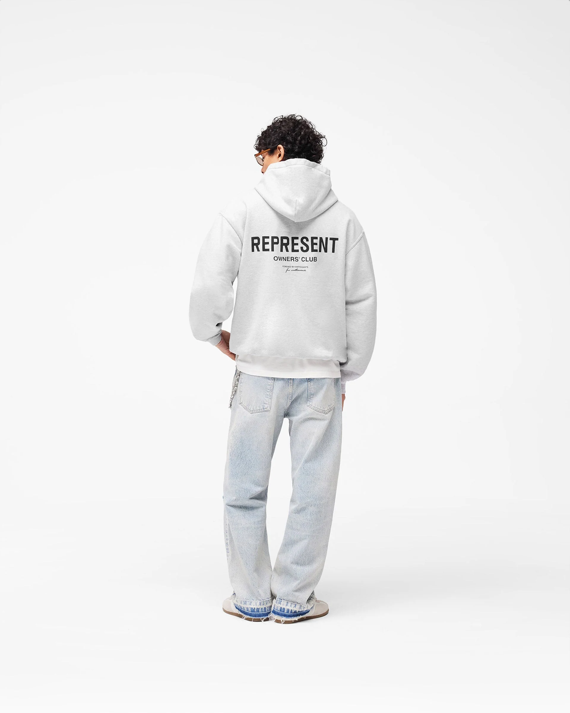 Represent Owners Club Hoodie - Ash Grey - Image 8