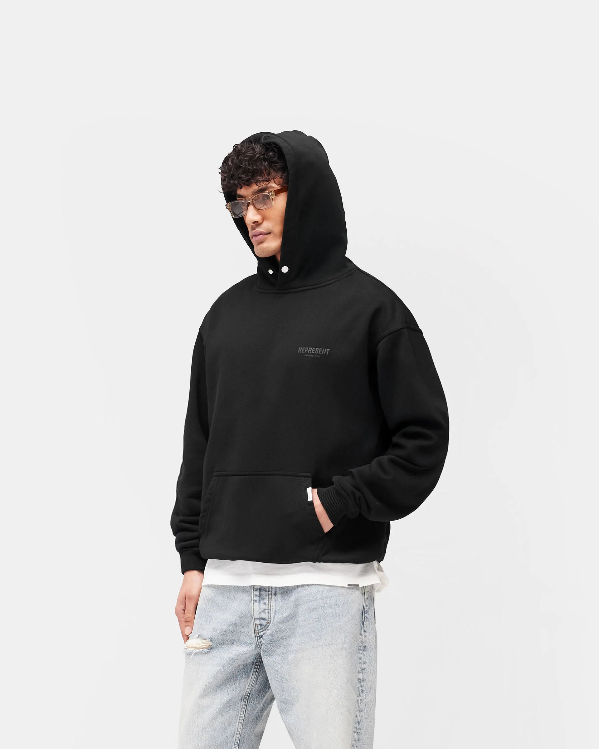 Represent Owners Club Hoodie - Black Matte - Image 5
