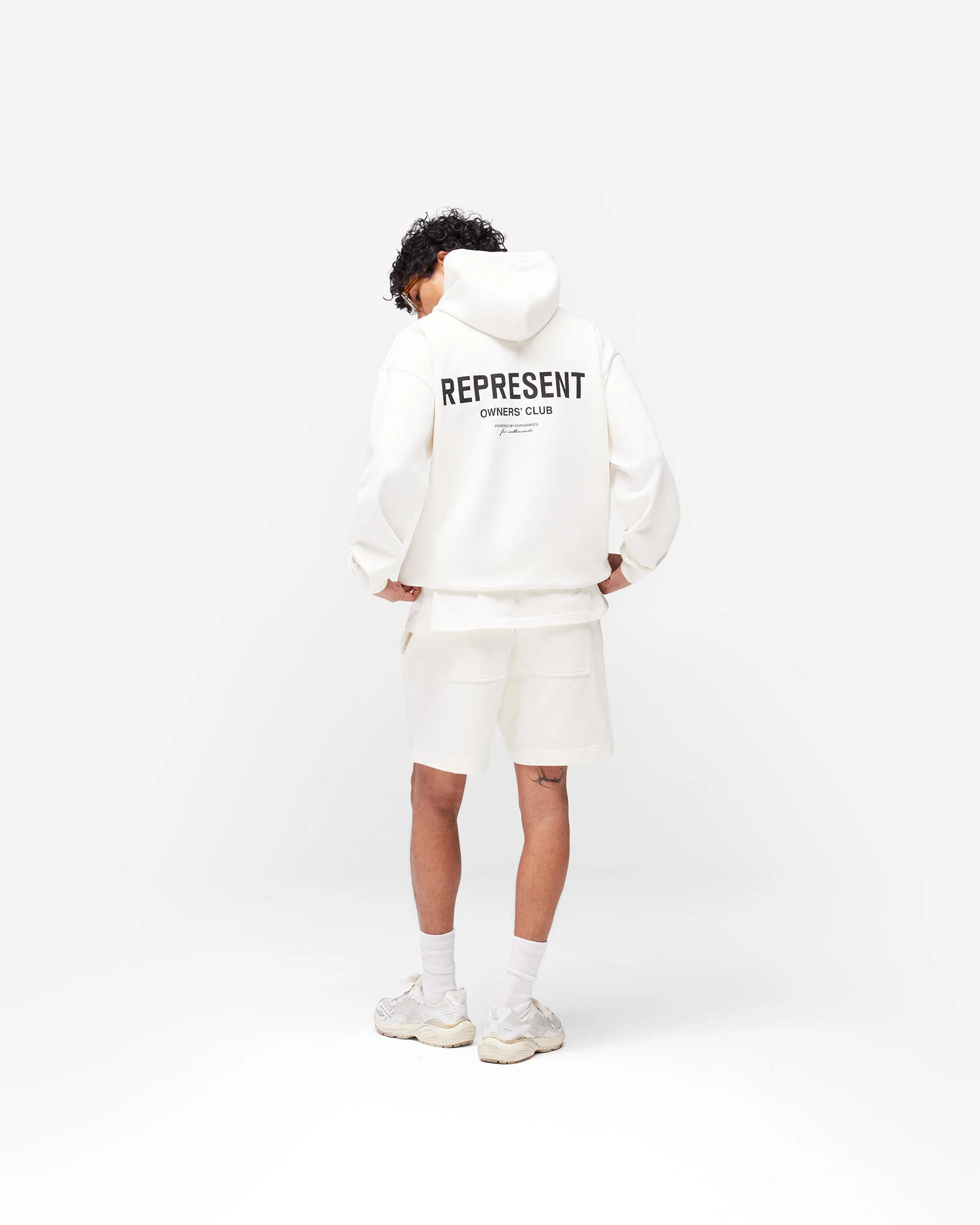 Represent Owners Club Hoodie - Flat White - Image 10