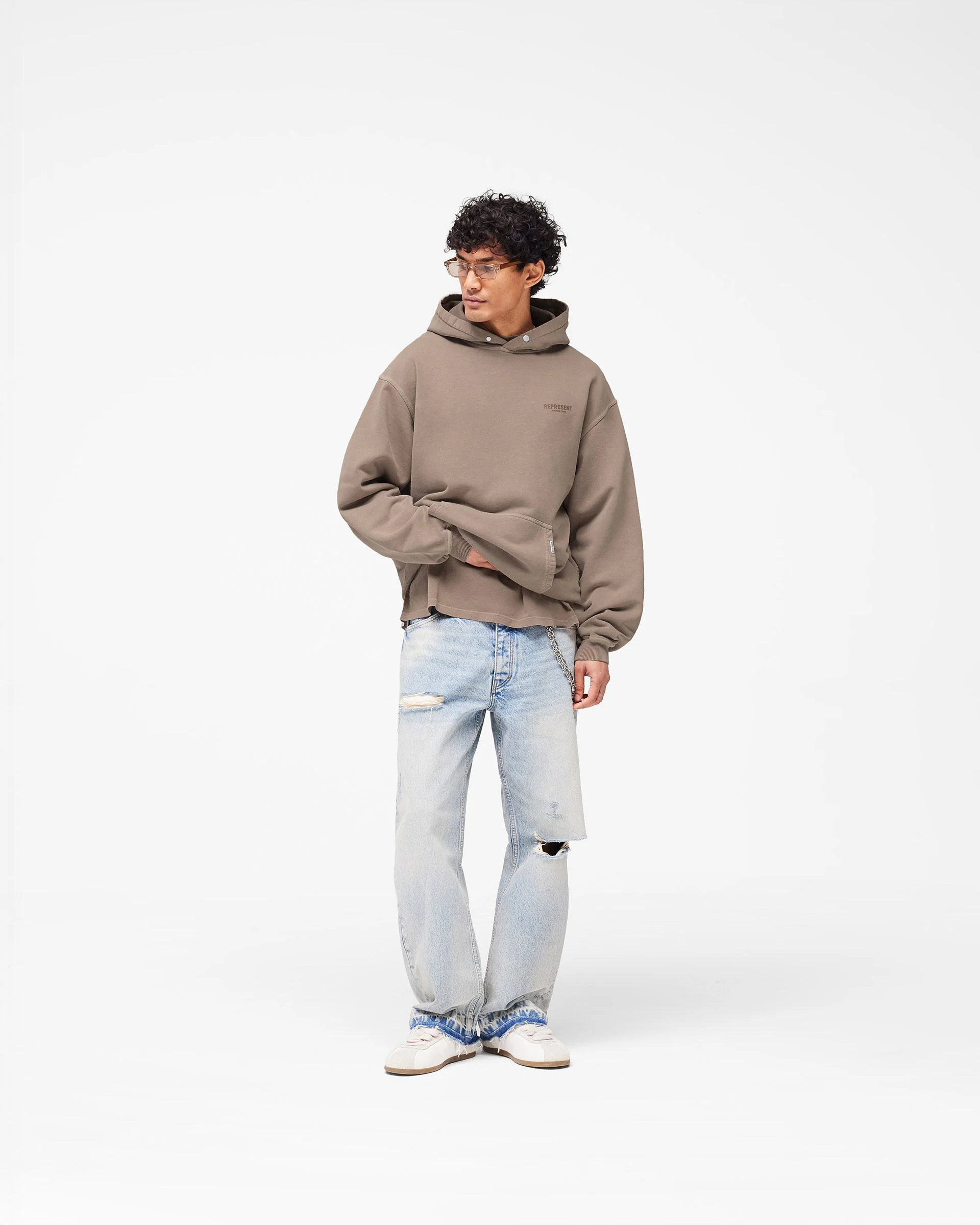 Represent Owners Club Hoodie - Mushroom - Image 6