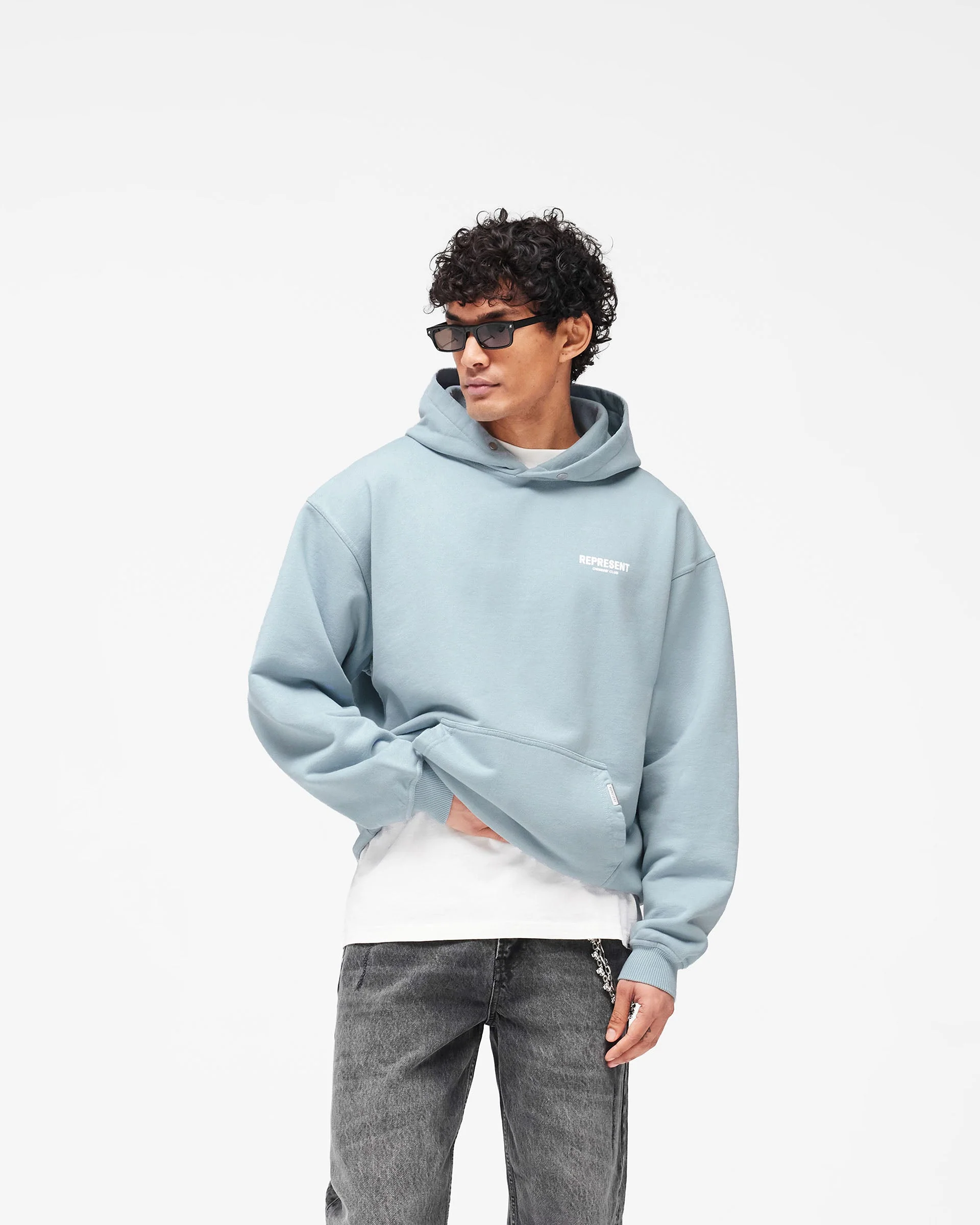 Represent Owners Club Hoodie - Powder Blue - Image 3