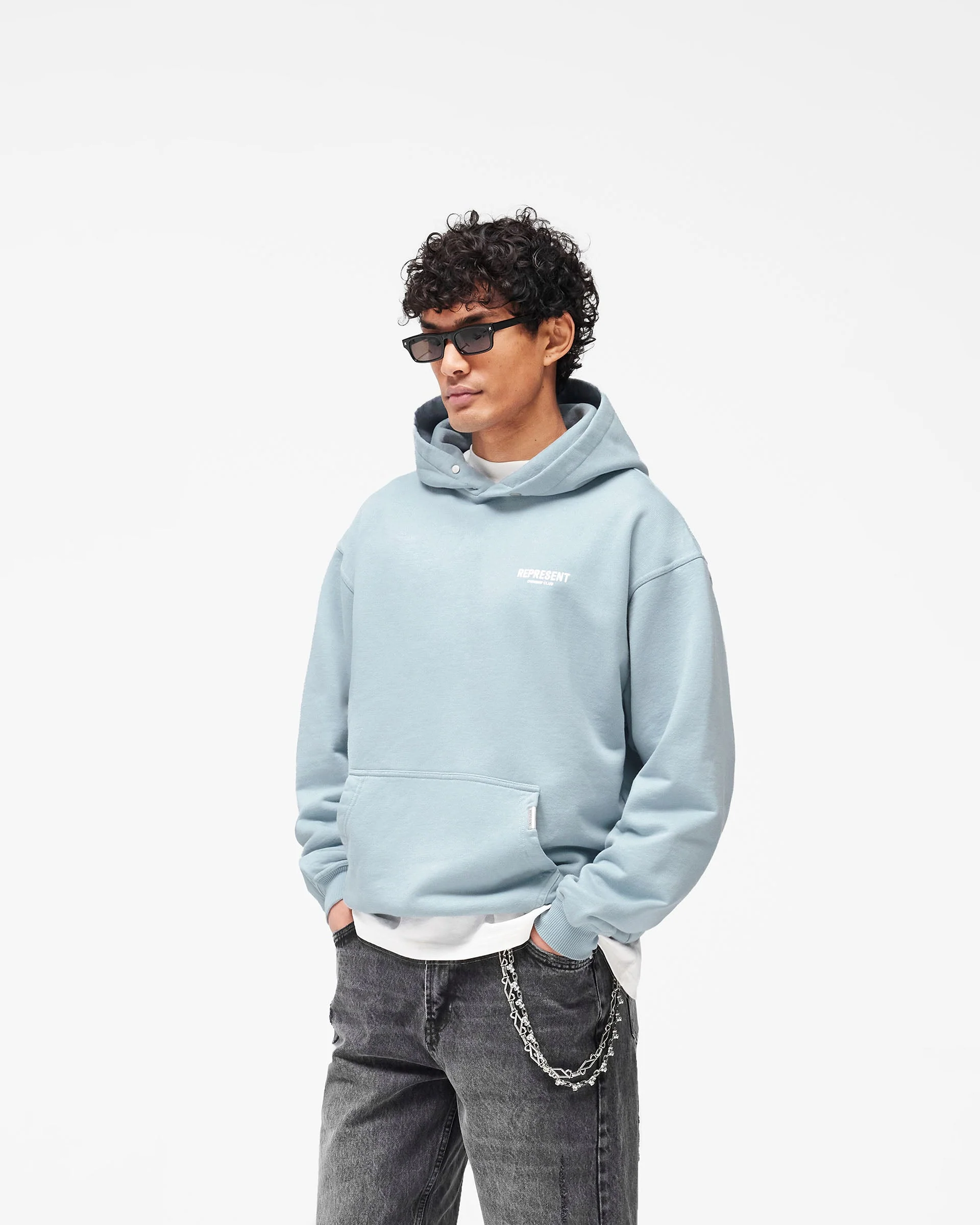 Represent Owners Club Hoodie - Powder Blue - Image 4