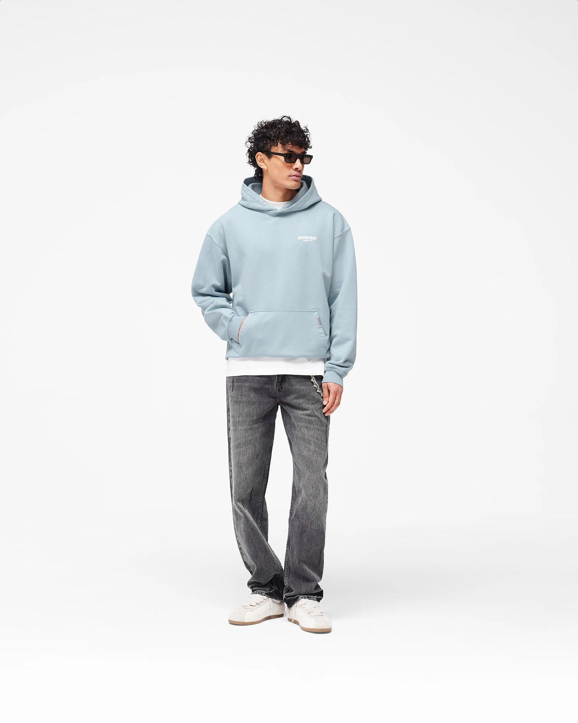 Represent Owners Club Hoodie - Powder Blue - Image 7