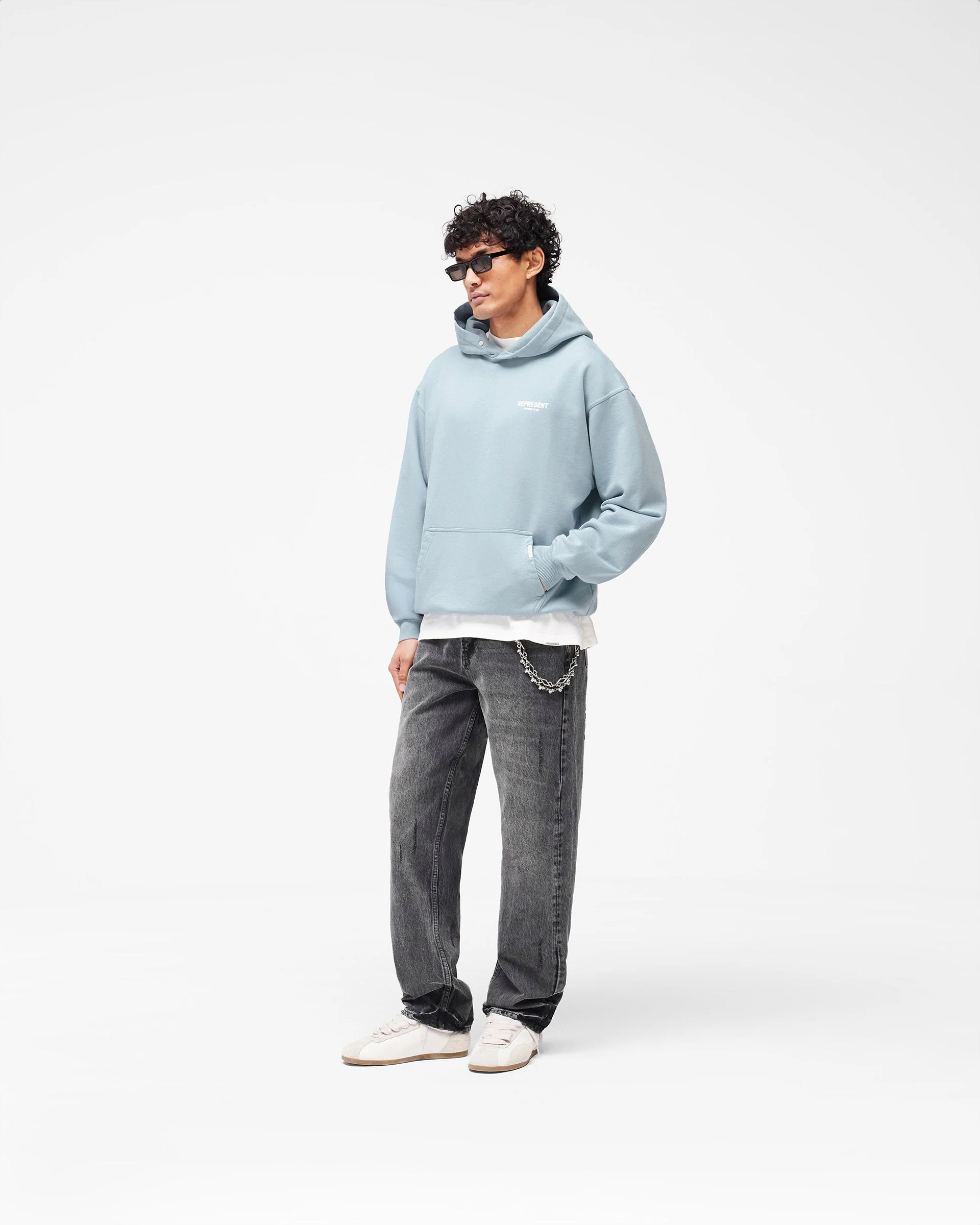 Represent Owners Club Hoodie - Powder Blue - Image 8