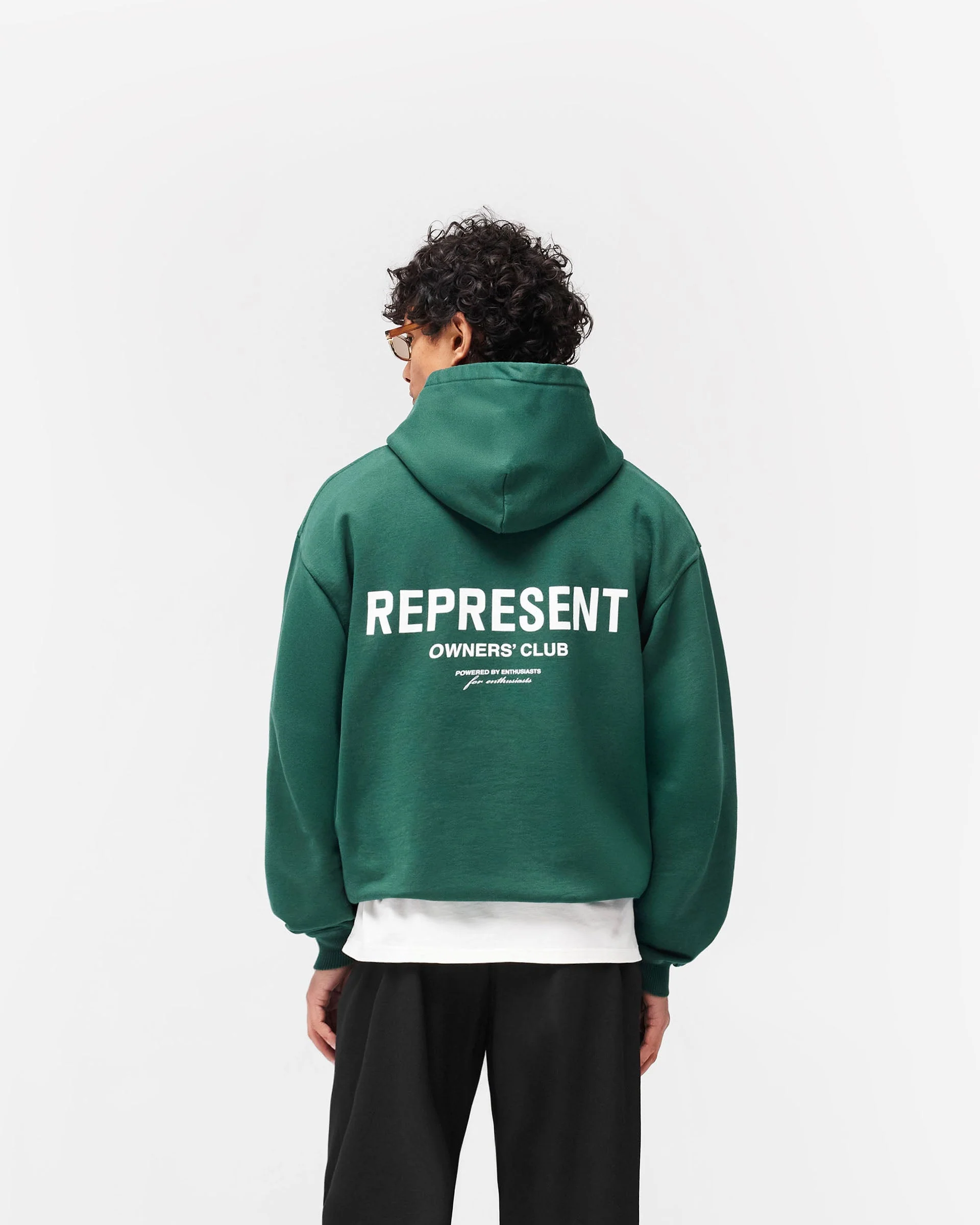 Represent Owners Club Hoodie - Racing Green - Image 6