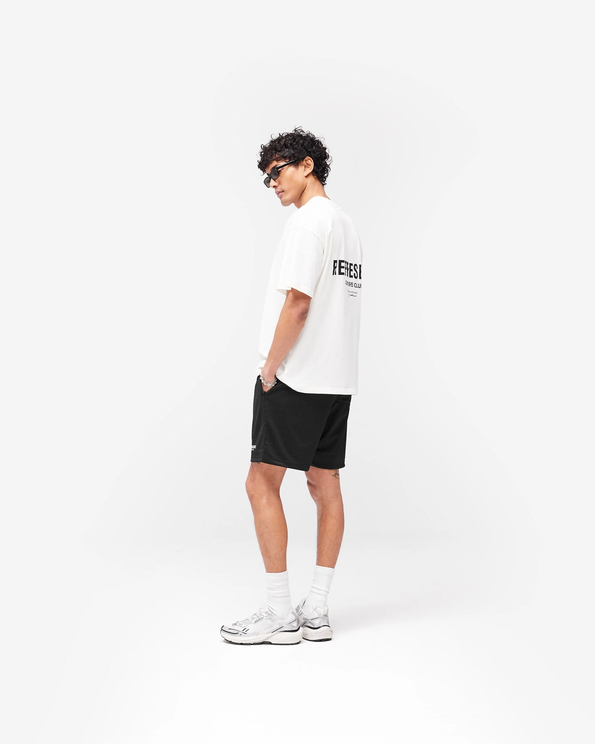 Represent Owners Club Mesh Shorts - Black - Image 8