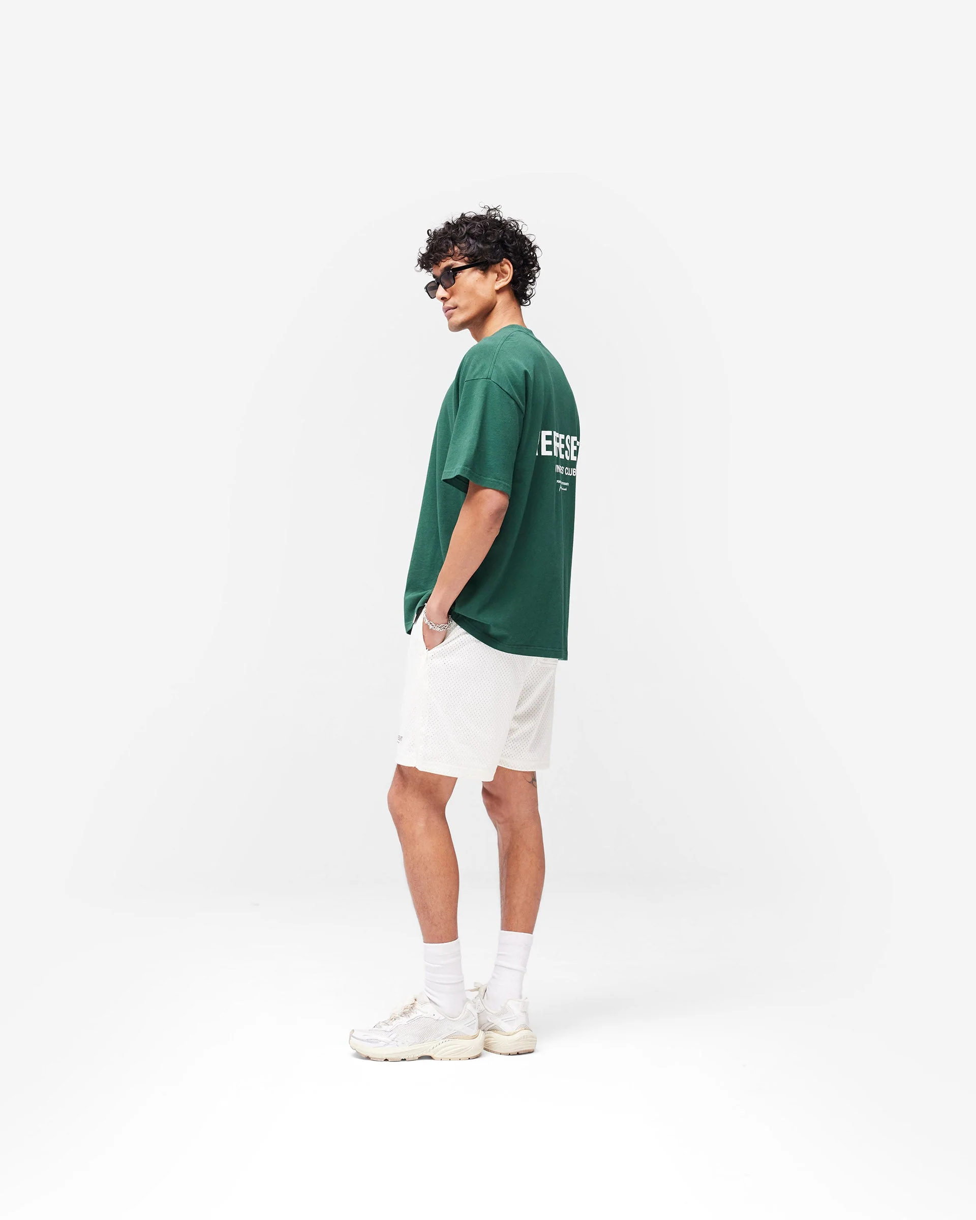 Represent Owners Club Mesh Shorts - Flat White - Image 8