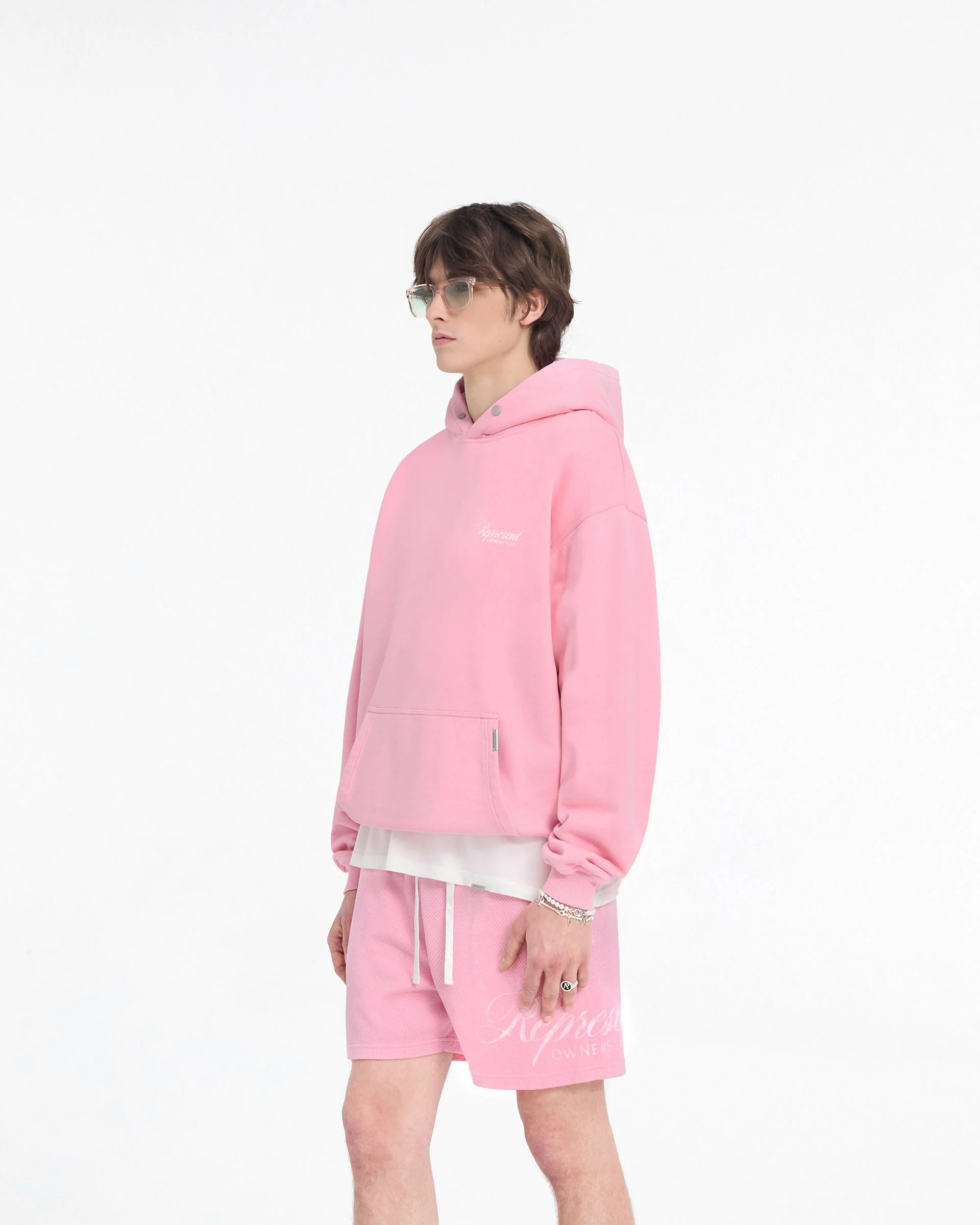 Represent Owners Club Script Hoodie - Pink - Image 4