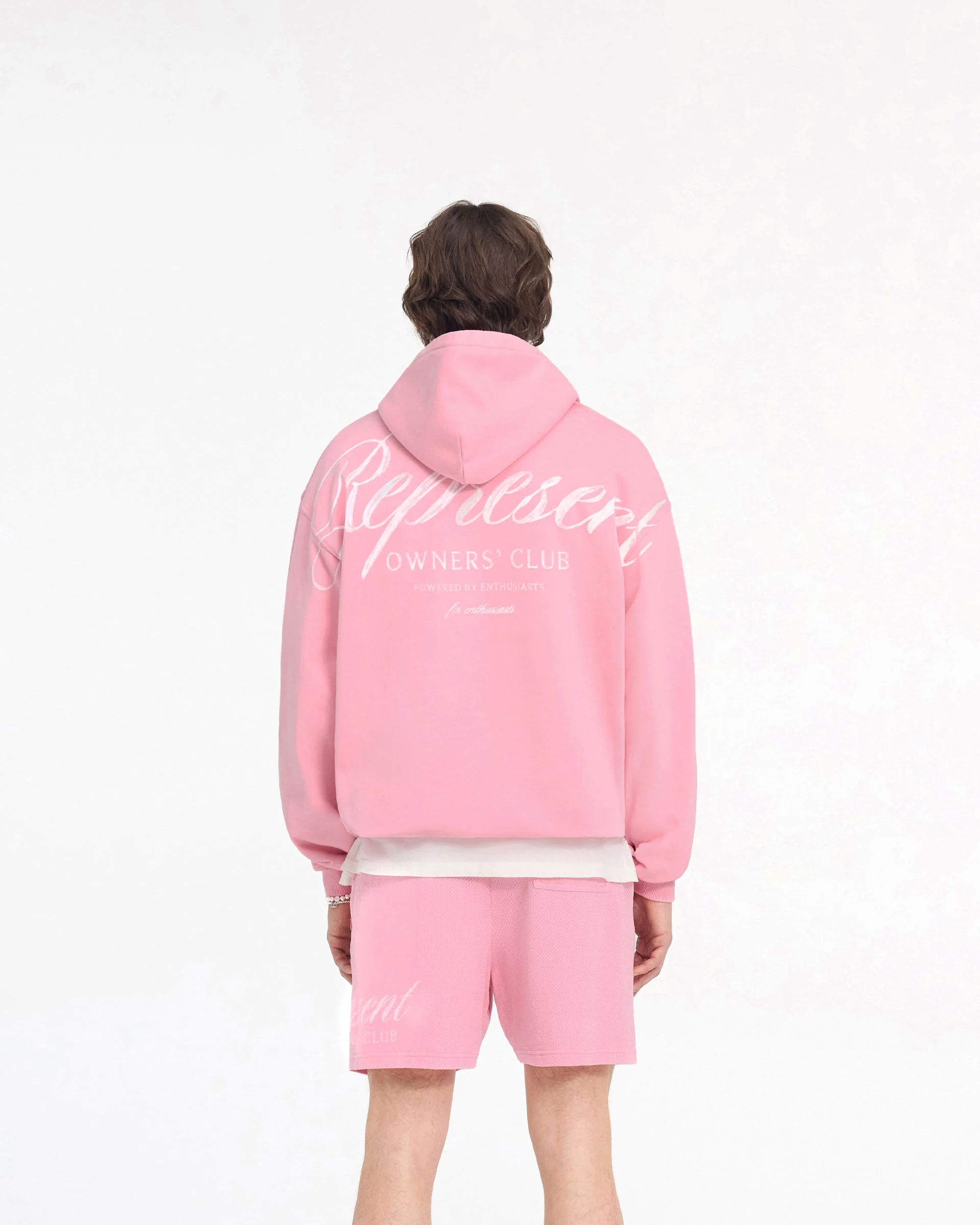 Represent Owners Club Script Hoodie - Pink - Image 5