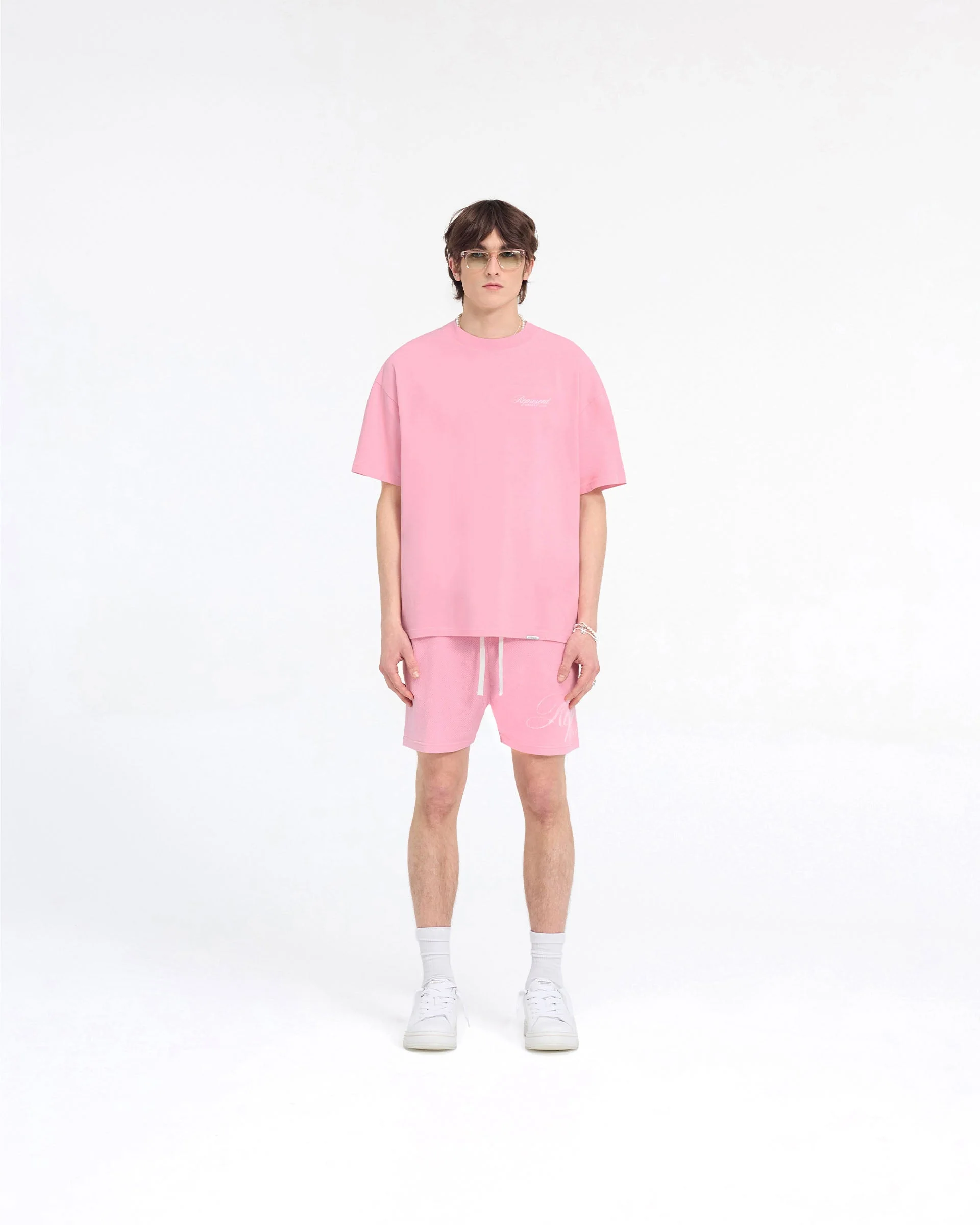 Represent Owners Club Script Mesh Shorts - Pink - Image 7