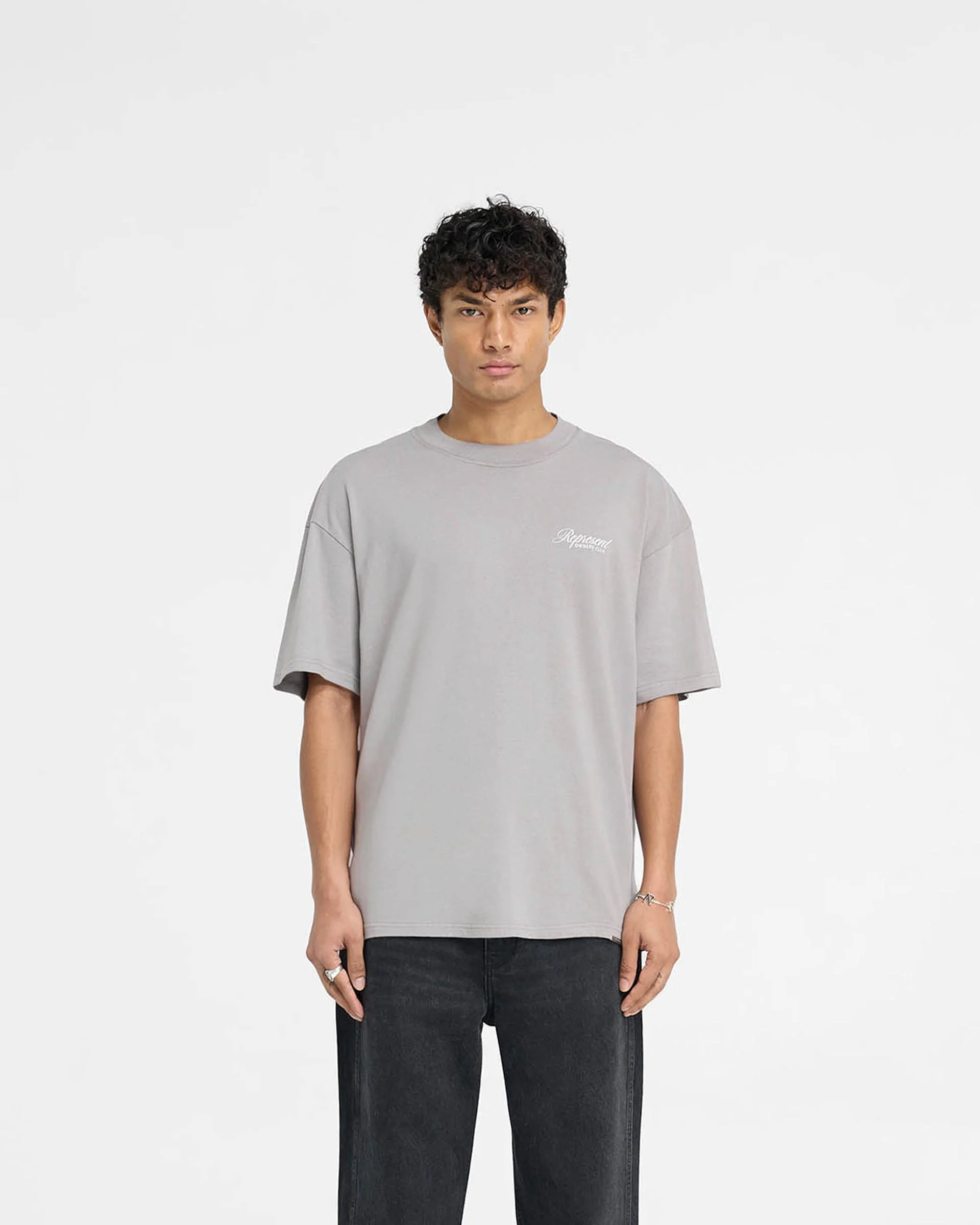 Represent Owners Club Script T-Shirt - Slate - Image 3