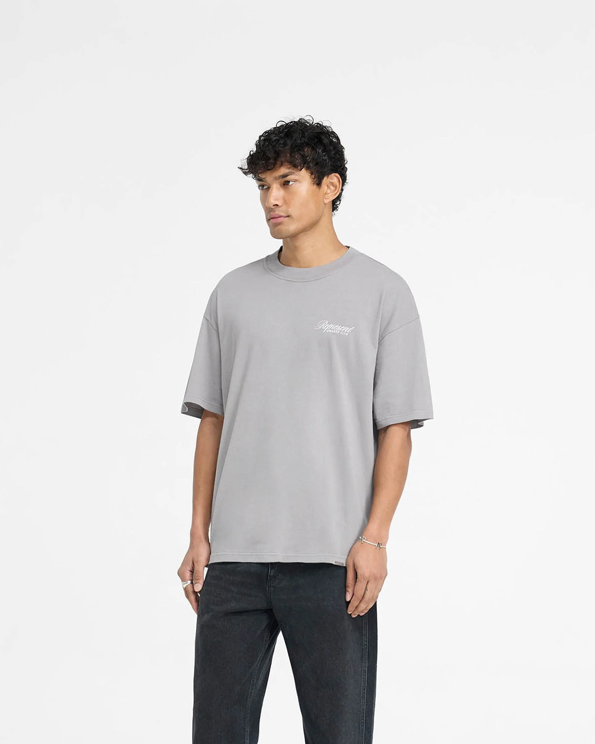 Represent Owners Club Script T-Shirt - Slate - Image 4