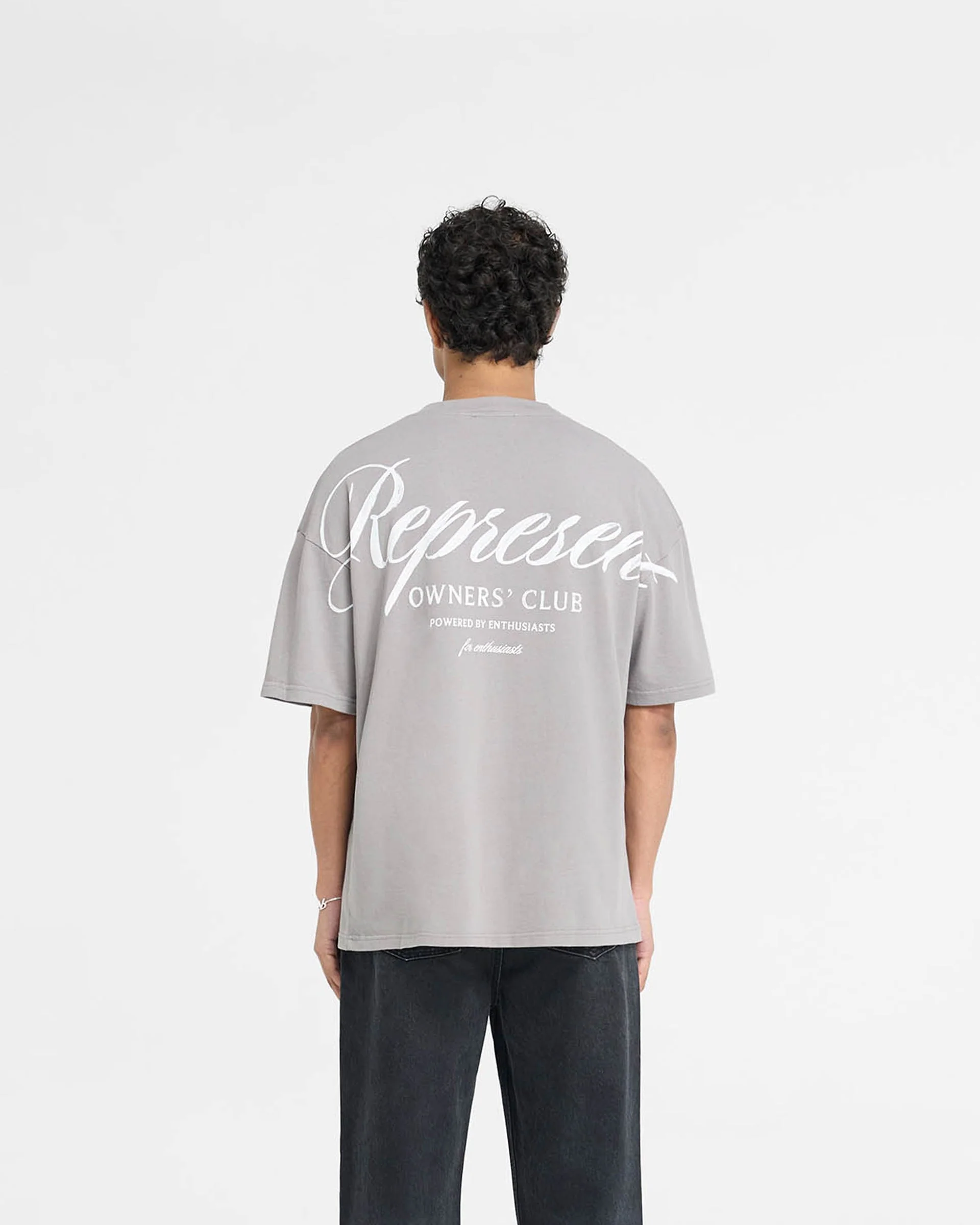 Represent Owners Club Script T-Shirt - Slate - Image 5