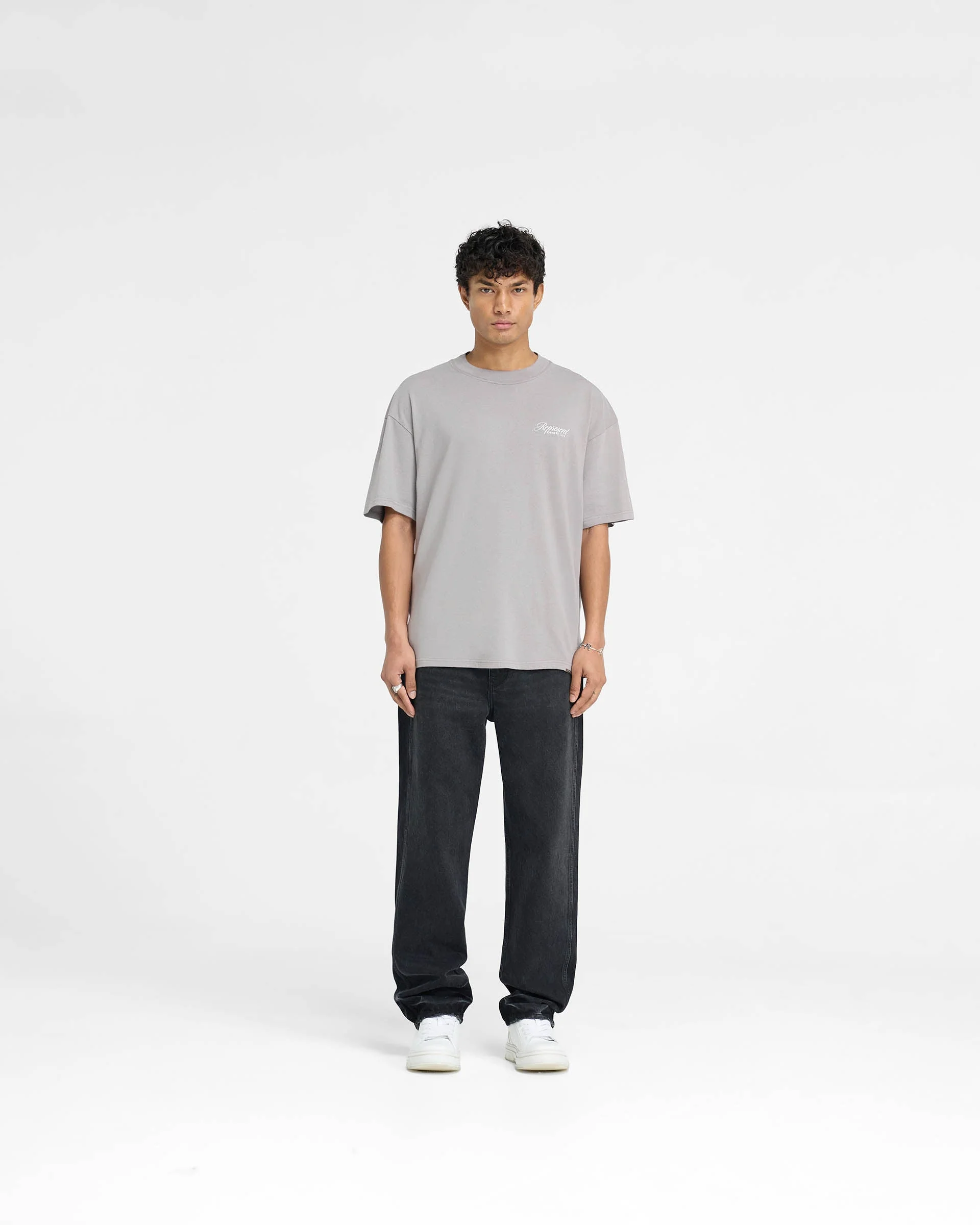 Represent Owners Club Script T-Shirt - Slate - Image 6