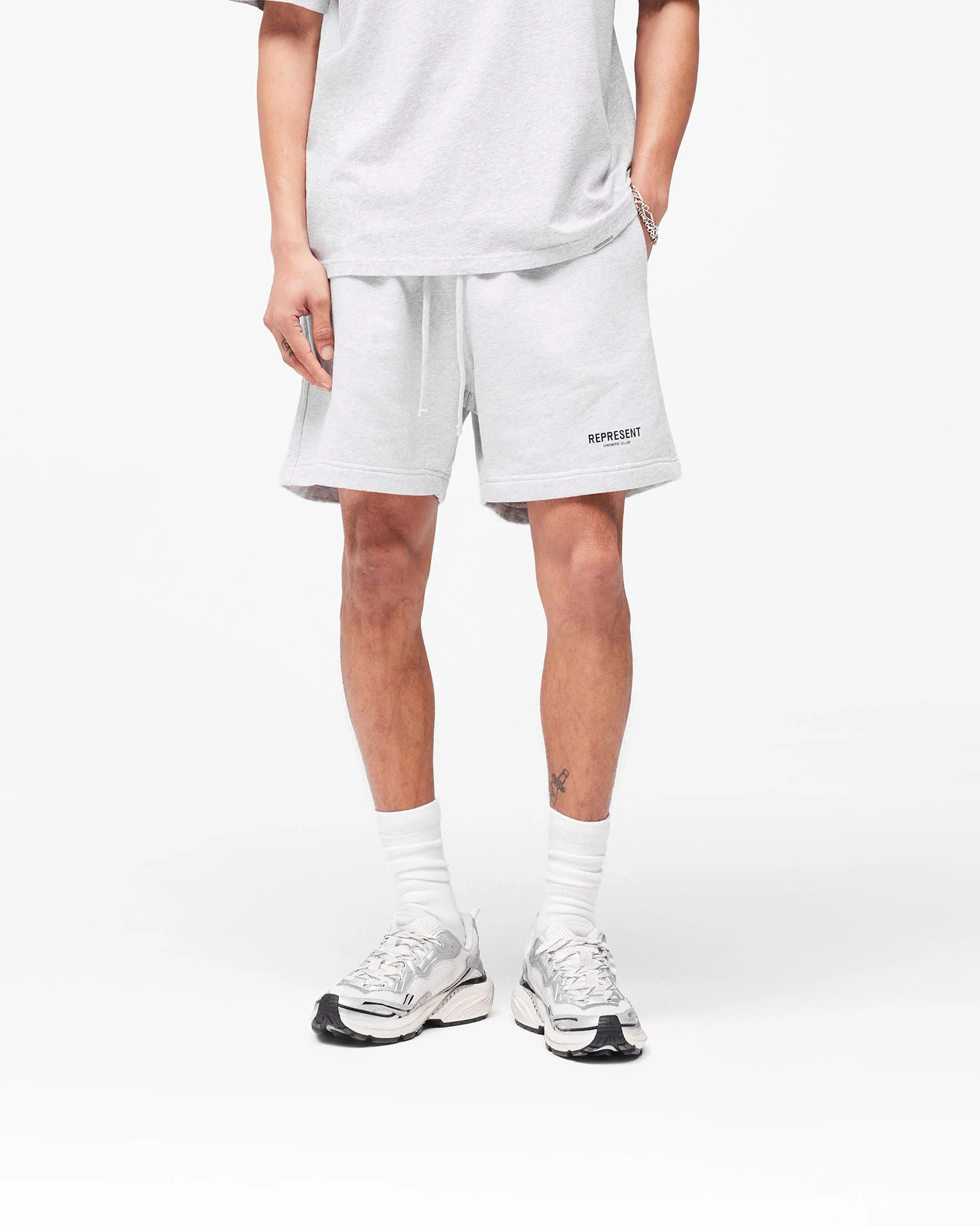 Represent Owners Club Shorts - Ash Grey - Image 3