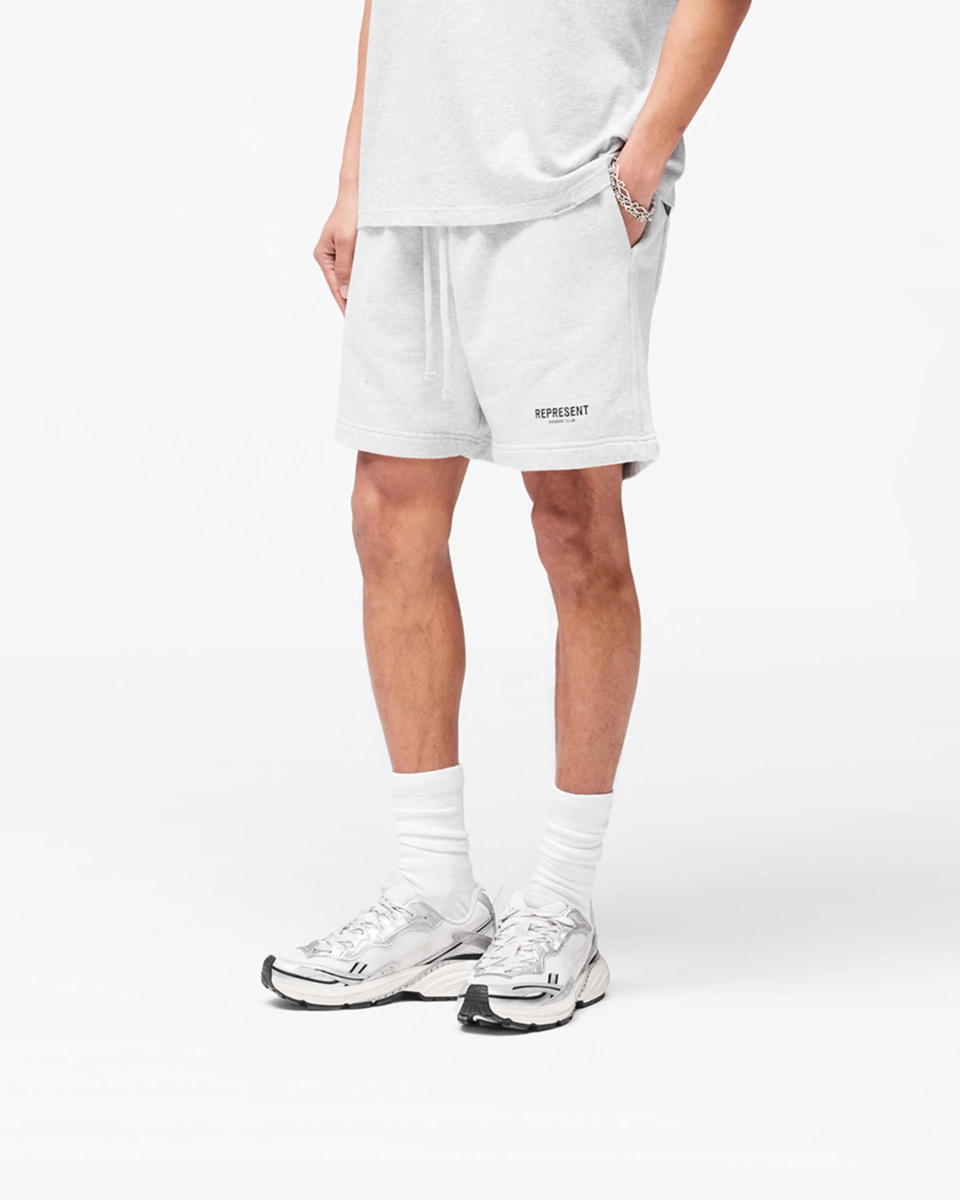 Represent Owners Club Shorts - Ash Grey - Image 4