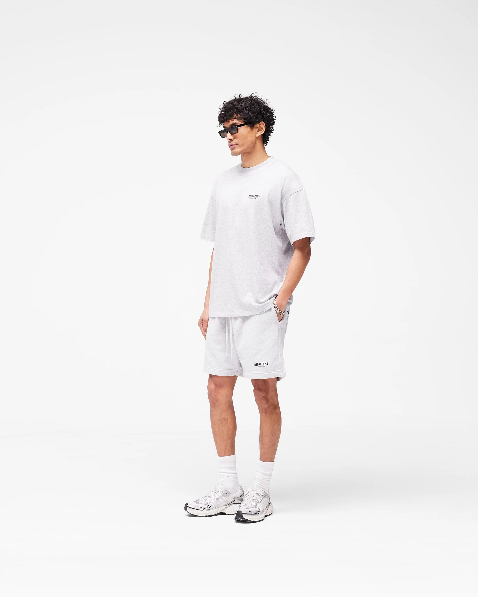Represent Owners Club Shorts - Ash Grey - Image 7