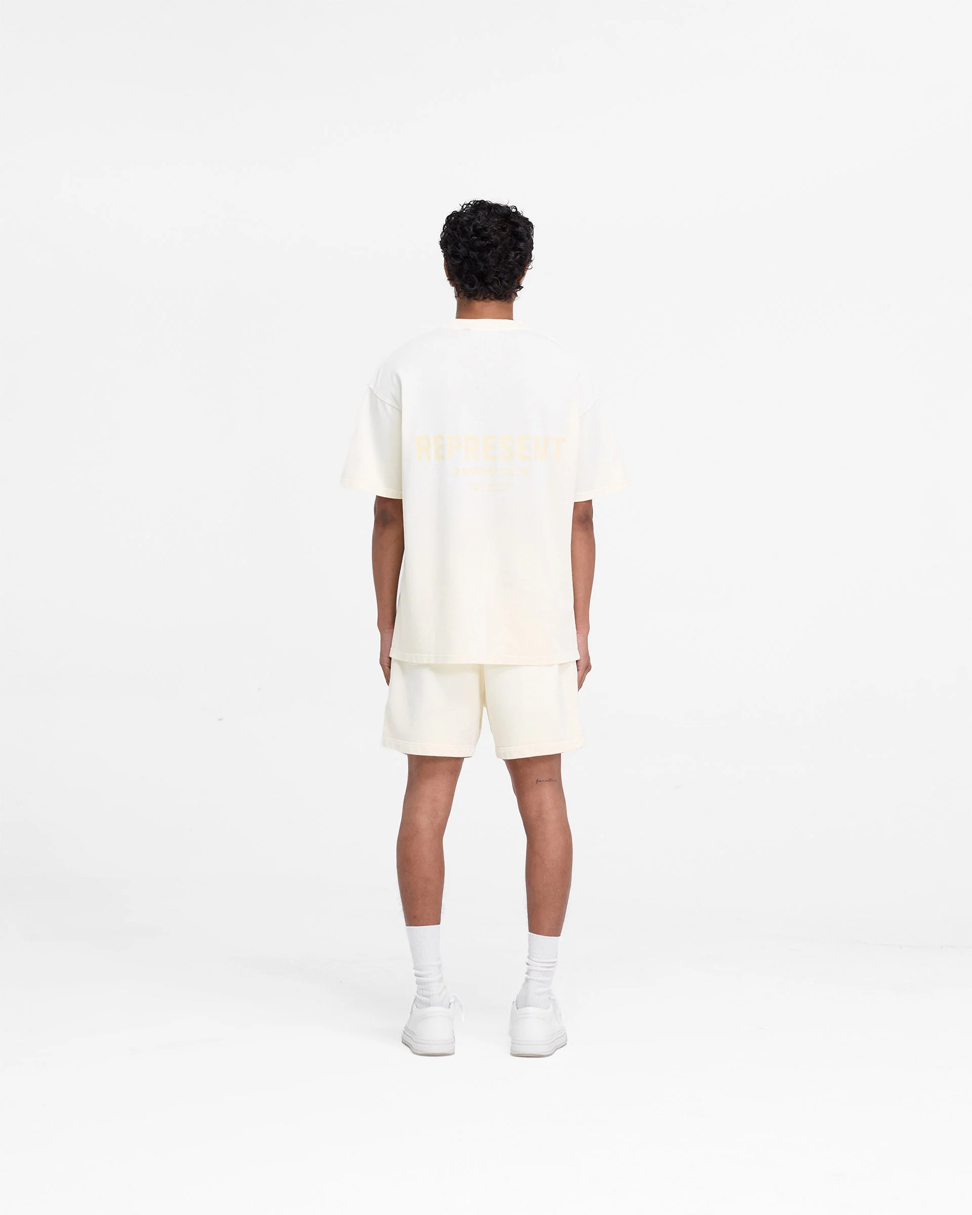 Represent Owners Club Shorts - Buttercream - Image 7