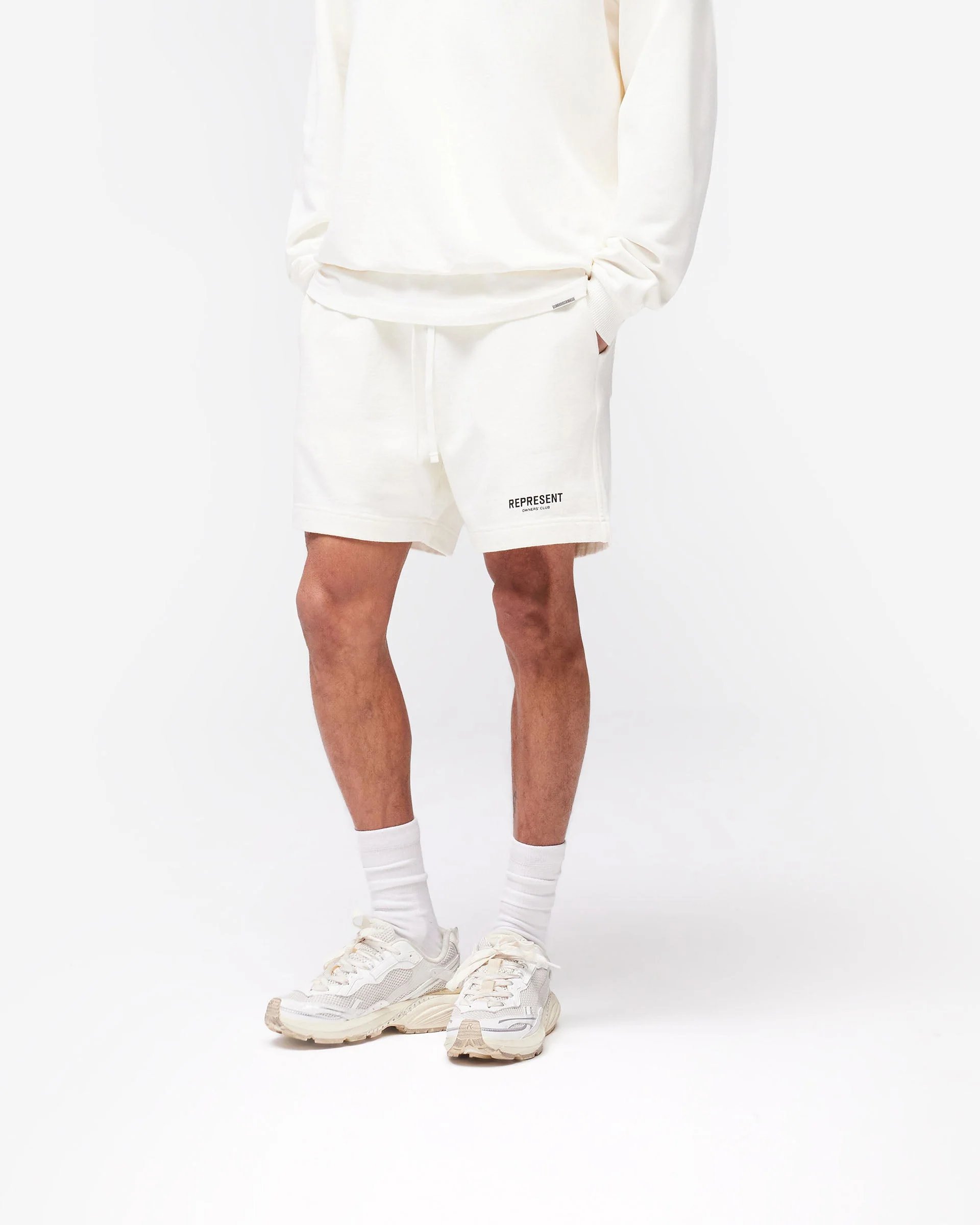 Represent Owners Club Shorts - Flat White - Image 2