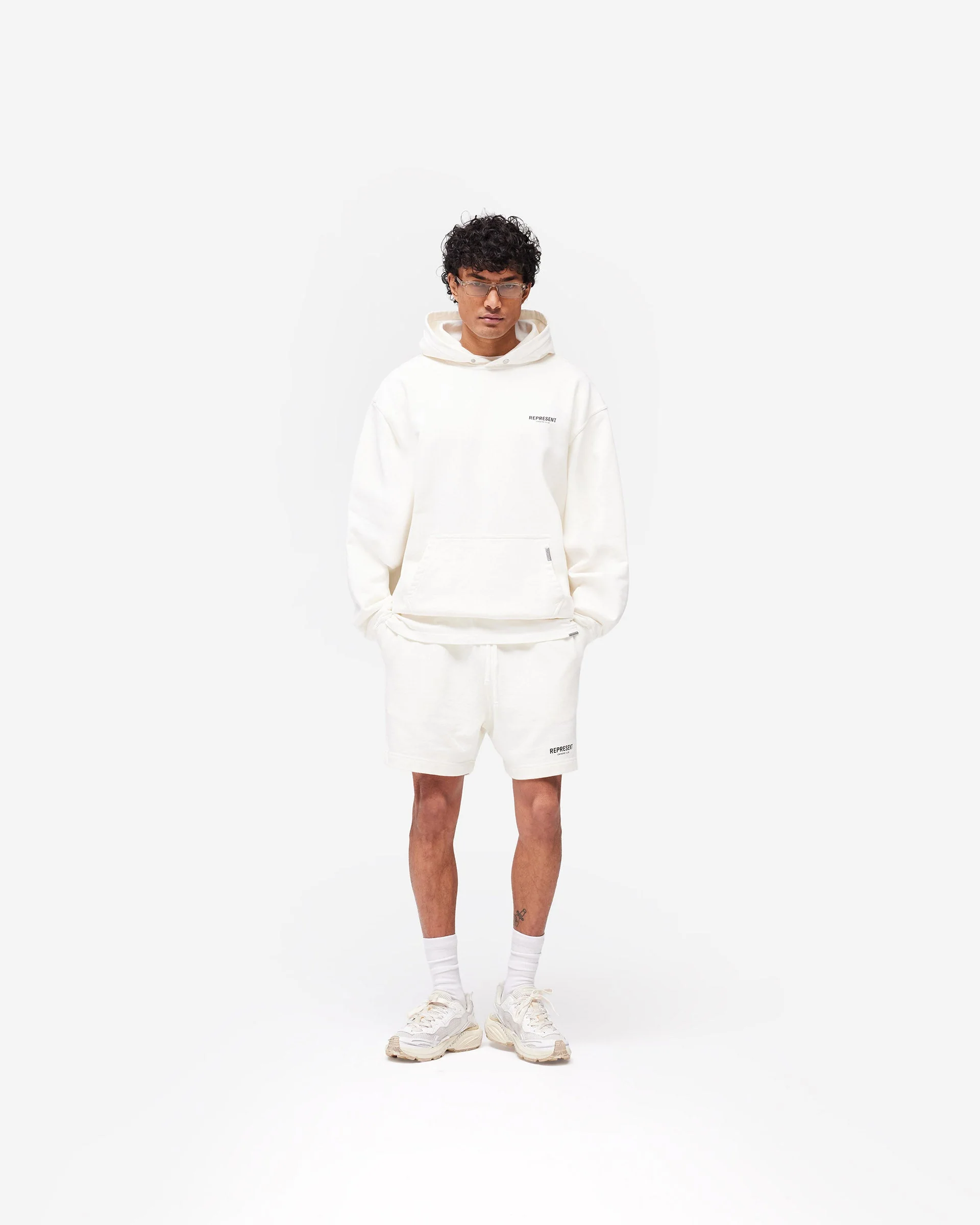 Represent Owners Club Shorts - Flat White - Image 6