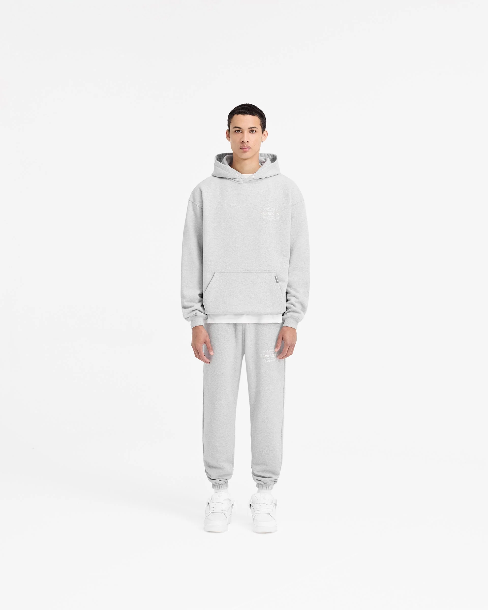 Represent Owners Club Stamp Hoodie - Ash Grey - Image 6