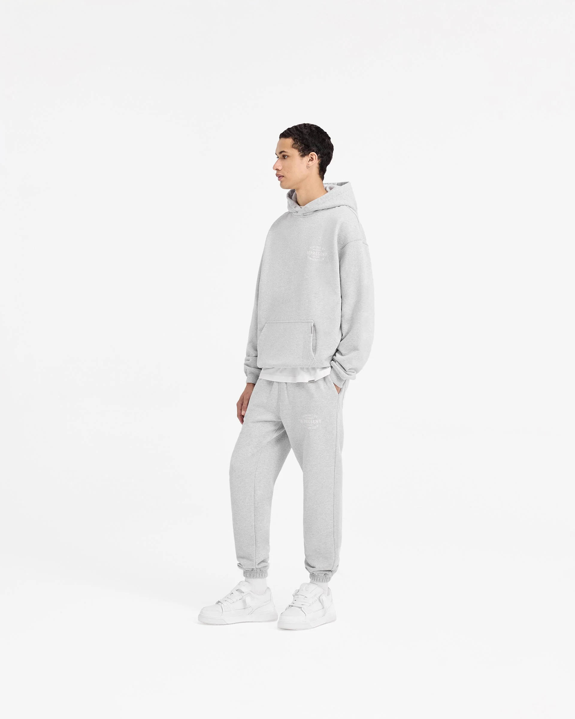 Represent Owners Club Stamp Hoodie - Ash Grey - Image 7