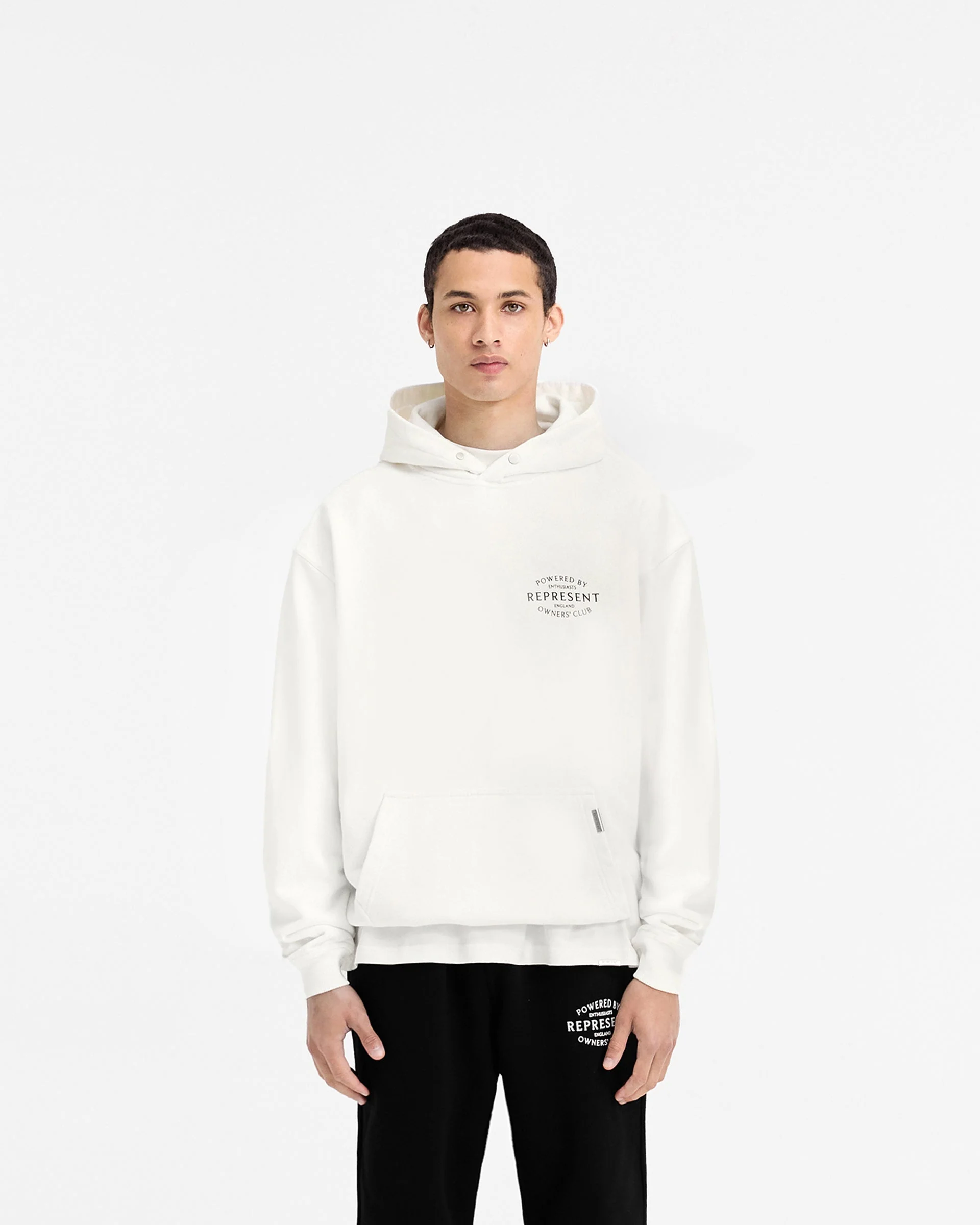 Represent Owners Club Stamp Hoodie - Flat White - Image 4