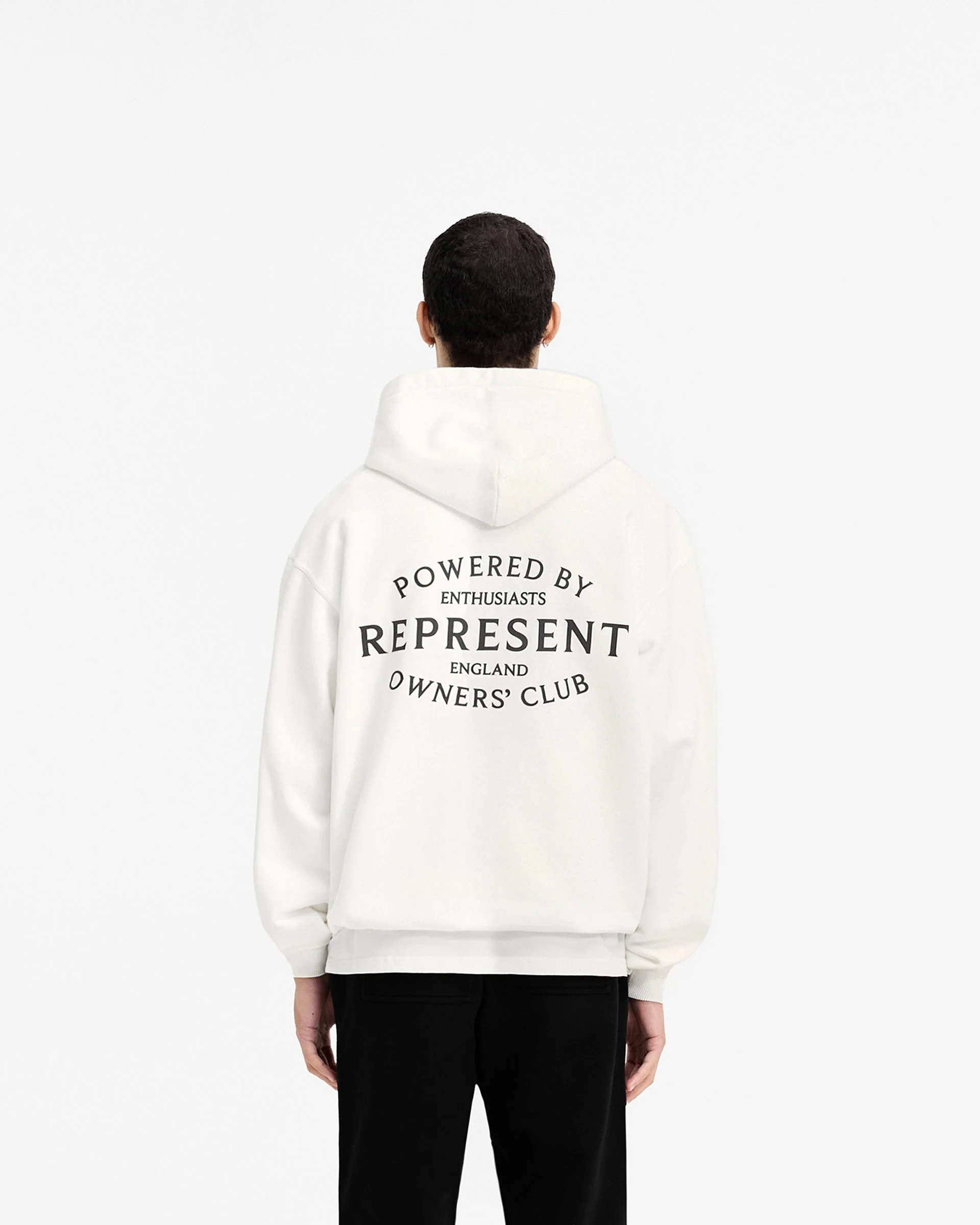 Represent Owners Club Stamp Hoodie - Flat White - Image 5